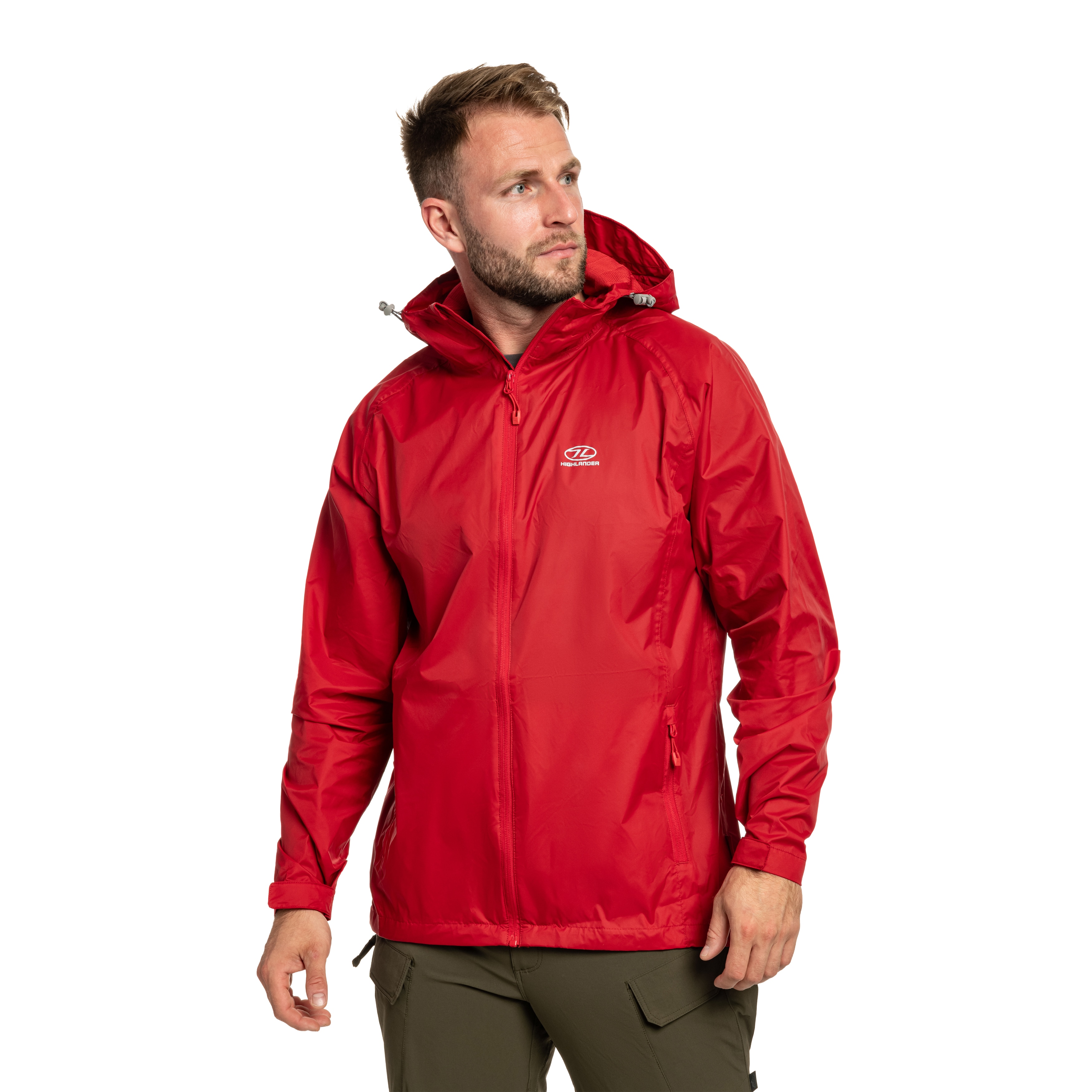 Kurtka Highlander Outdoor Stow & Go Pack Away V2 - Red