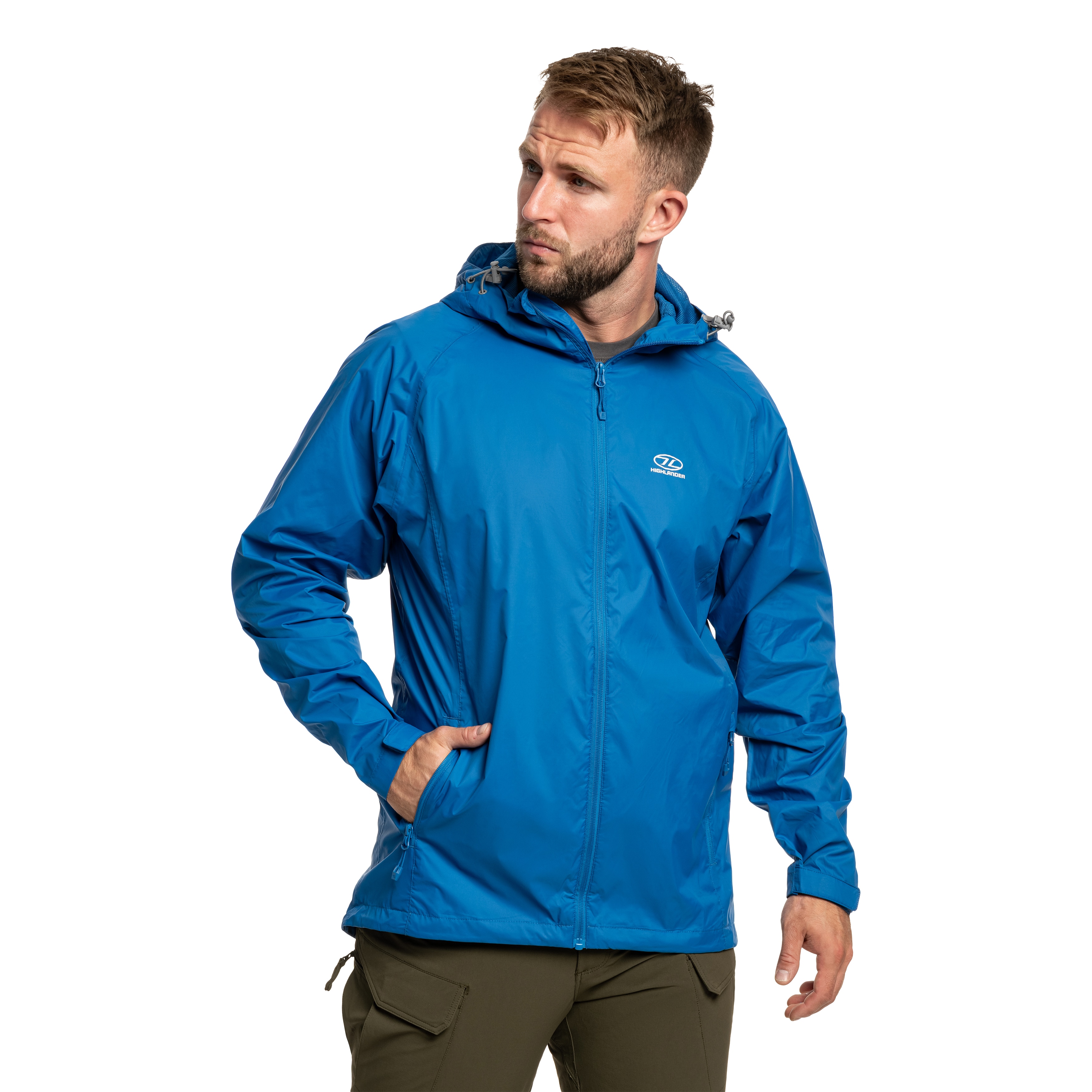 Kurtka Highlander Outdoor Stow & Go Pack Away V2 - Blue