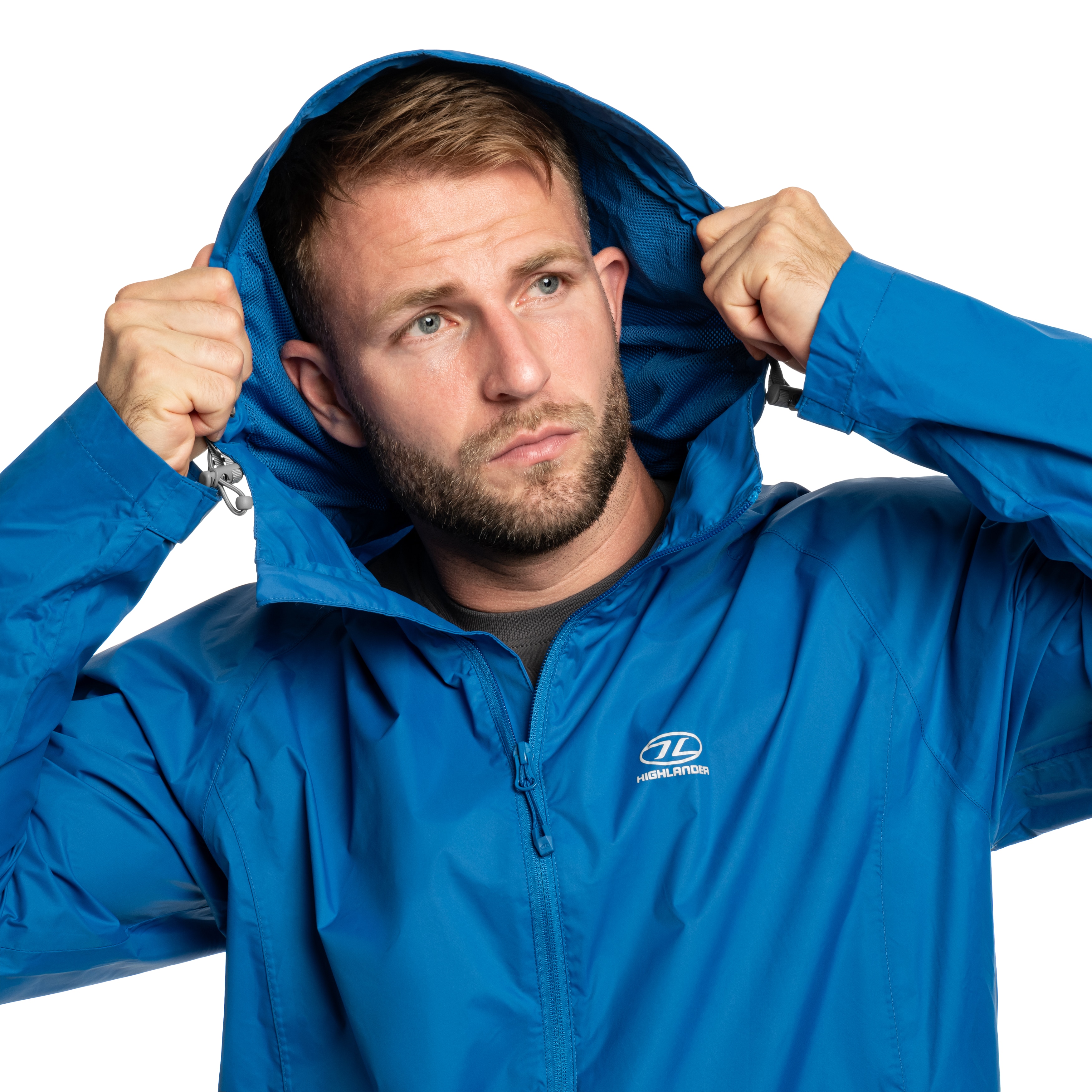 Kurtka Highlander Outdoor Stow & Go Pack Away V2 - Blue