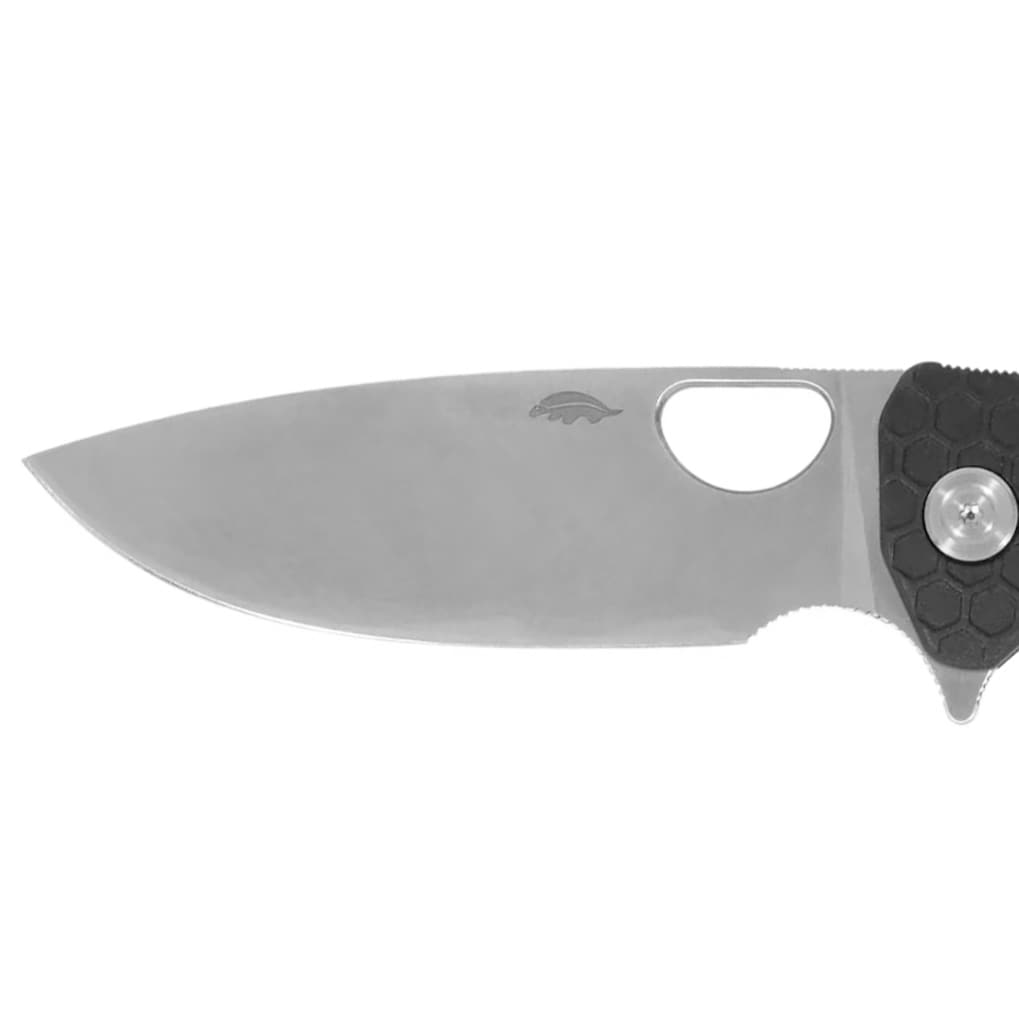 Honey Badger Drop-Point Flipper Medium 8Cr13MoV Folding Knife - Black