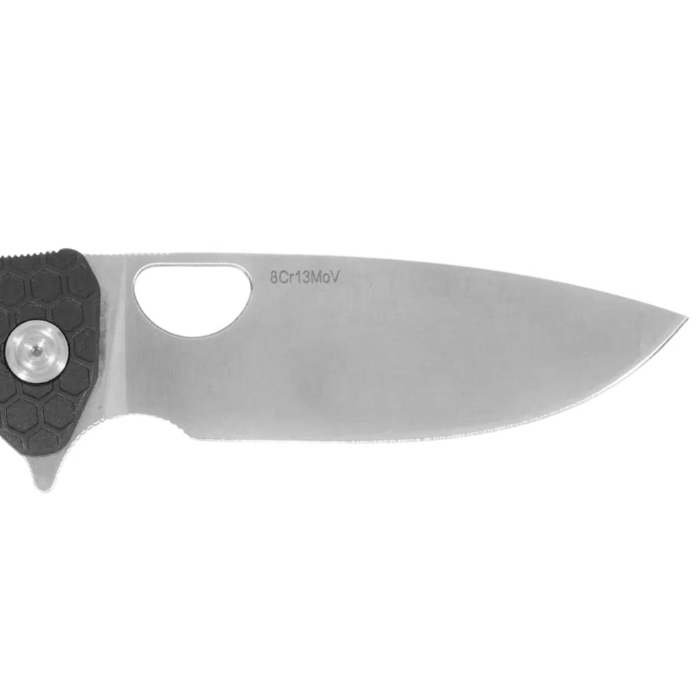 Honey Badger Drop-Point Flipper Medium 8Cr13MoV Folding Knife - Black