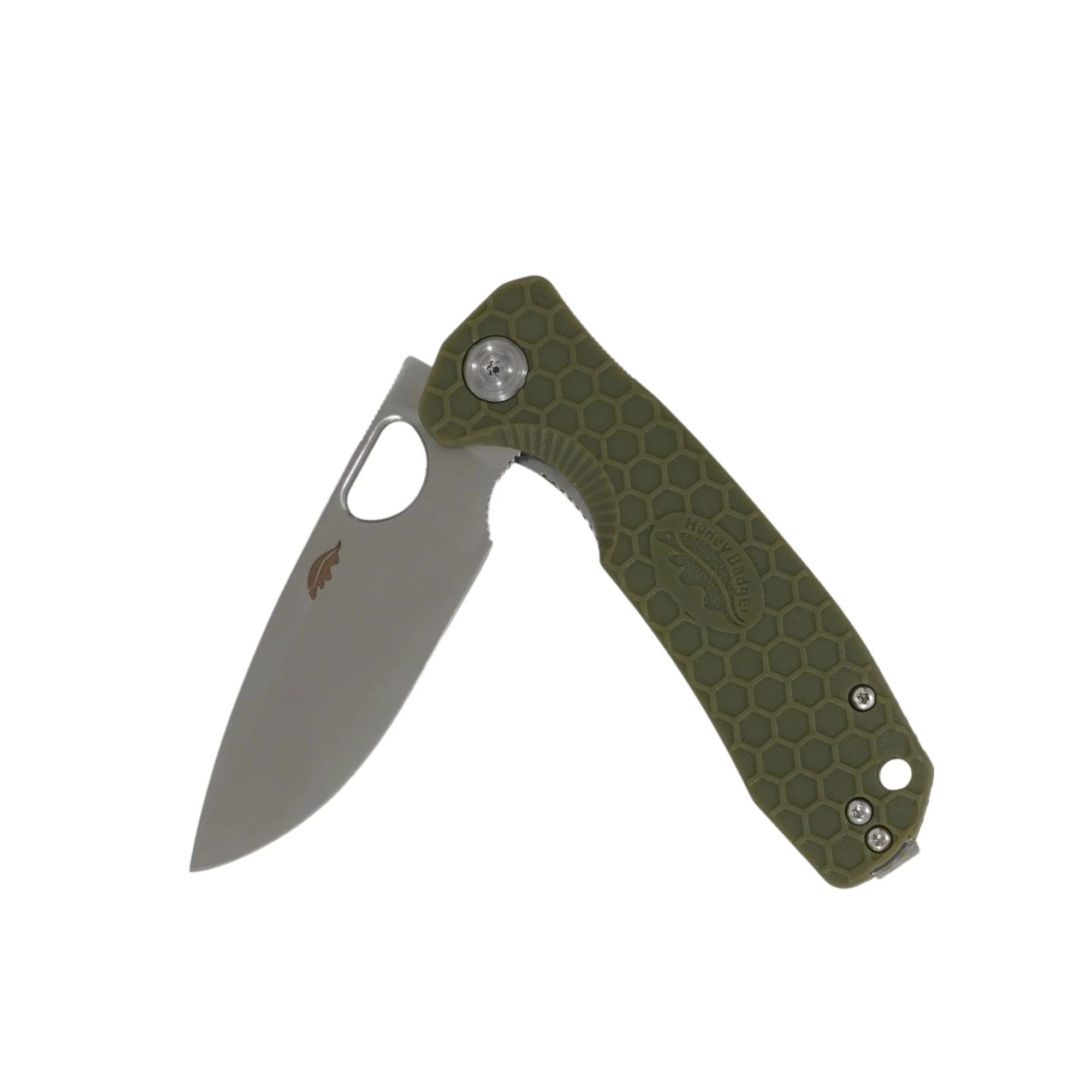 Складаний ніж Honey Badger Drop-Point Flipper Small 8Cr13MoV - Green