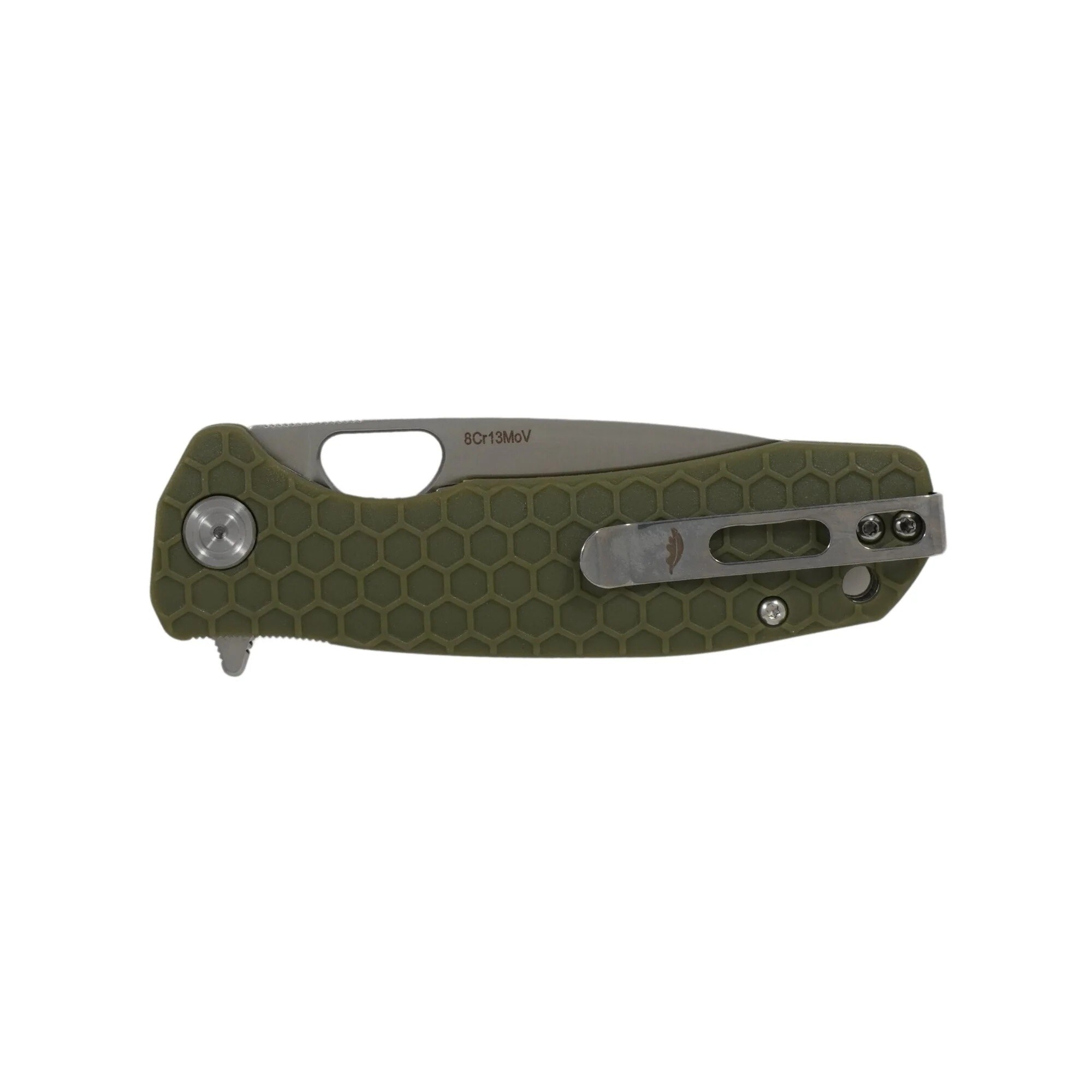 Складаний ніж Honey Badger Drop-Point Flipper Small 8Cr13MoV - Green