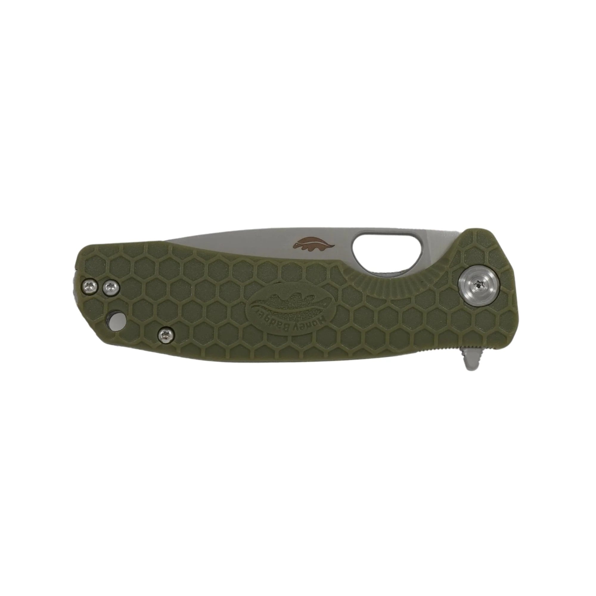 Складаний ніж Honey Badger Drop-Point Flipper Small 8Cr13MoV - Green