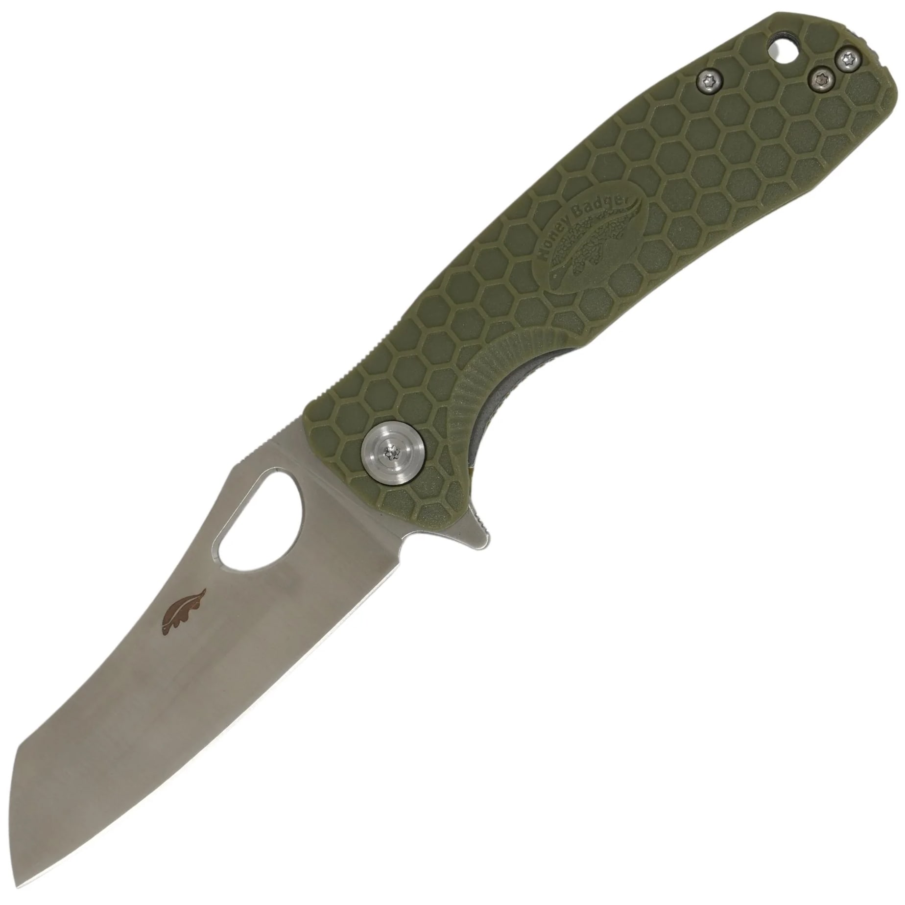 Nóż składany Honey Badger Wharncleaver D2 Large - Green