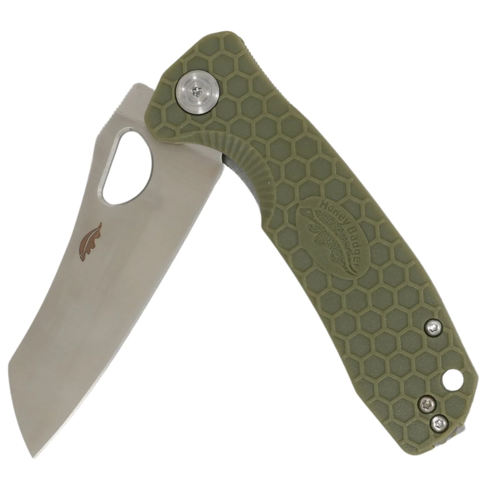 Nóż składany Honey Badger Wharncleaver D2 Large - Green