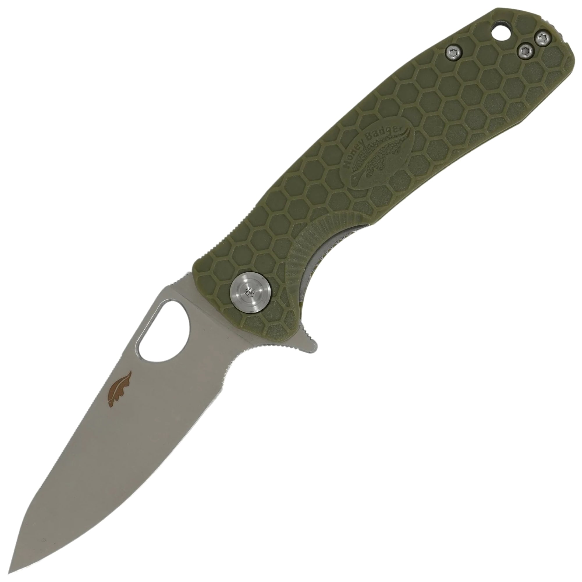 Складаний ніж Honey Badger Leaf Large 8Cr13MoV - Green