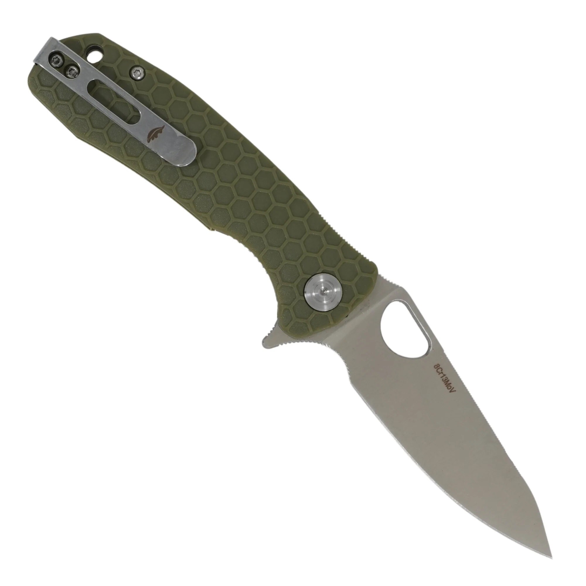 Складаний ніж Honey Badger Leaf Large 8Cr13MoV - Green