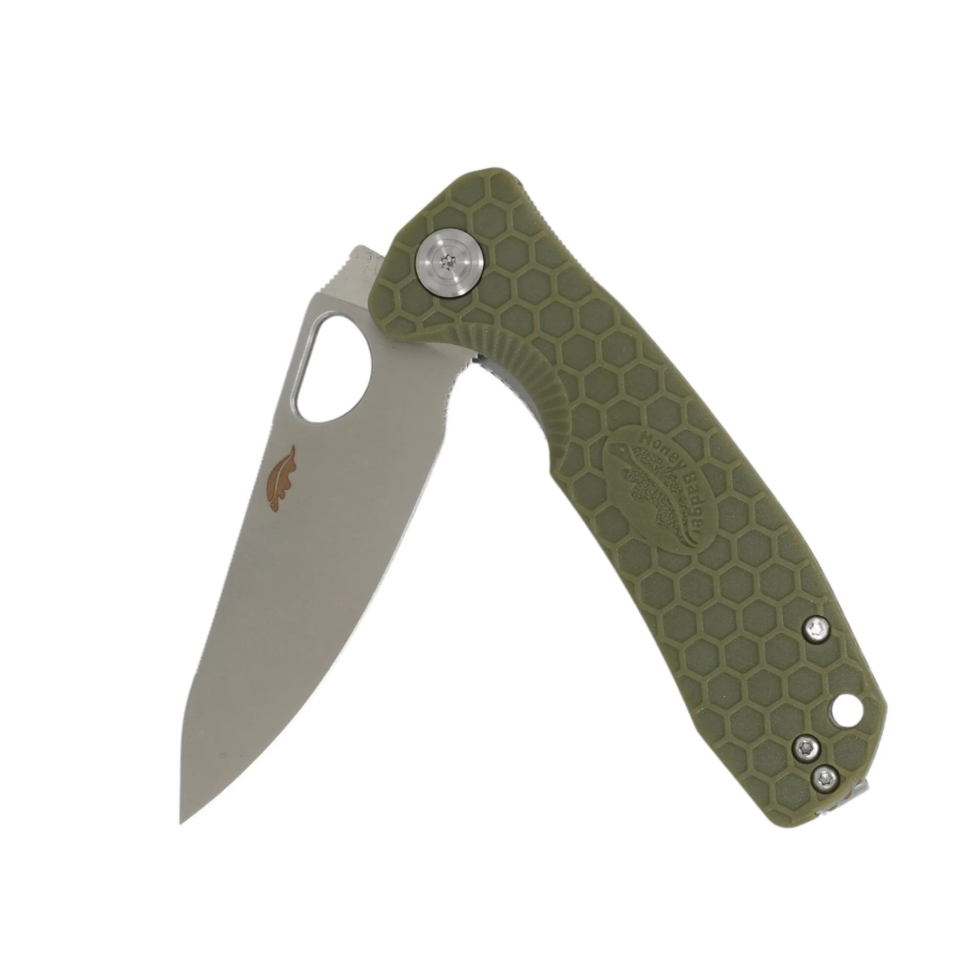 Складаний ніж Honey Badger Leaf Large 8Cr13MoV - Green