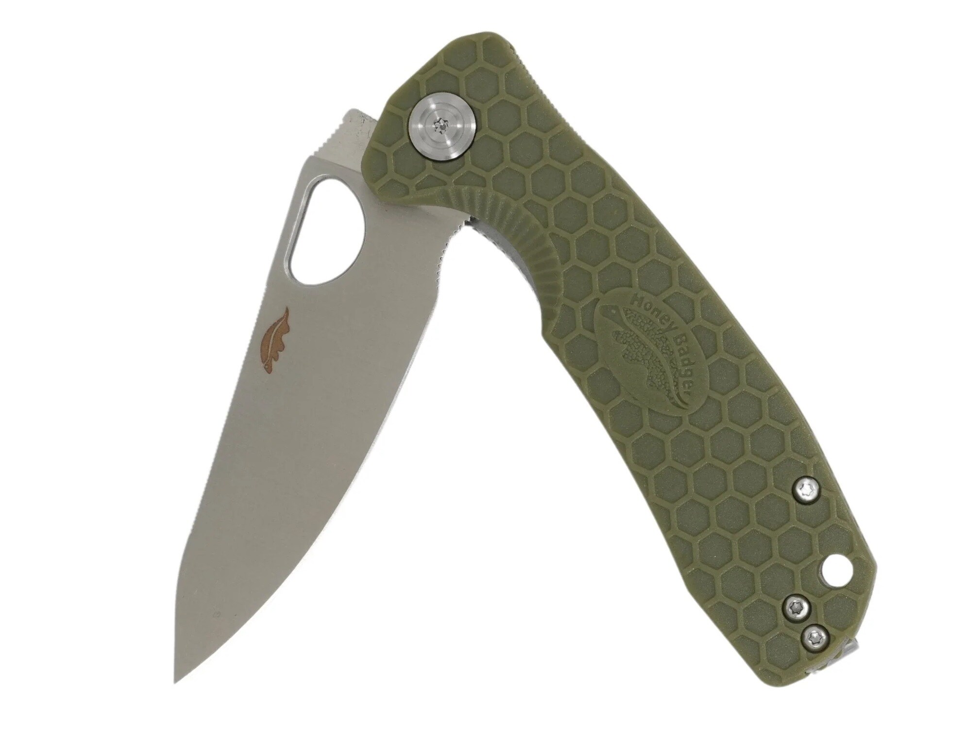 Nóż składany Honey Badger Leaf Medium D2 - Green
