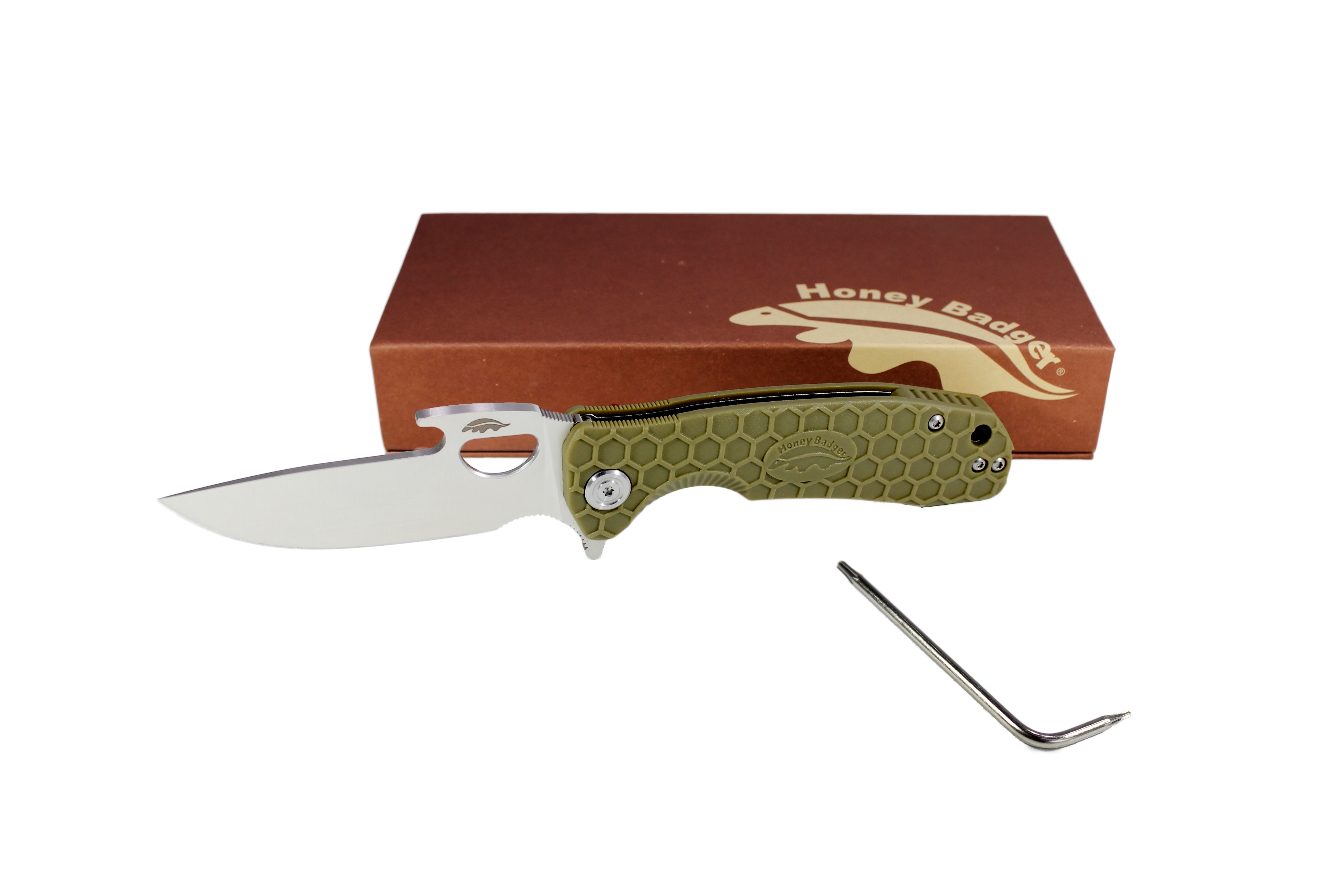 Складаний ніж Honey Badger Opener Large 8Cr13MoV - Green