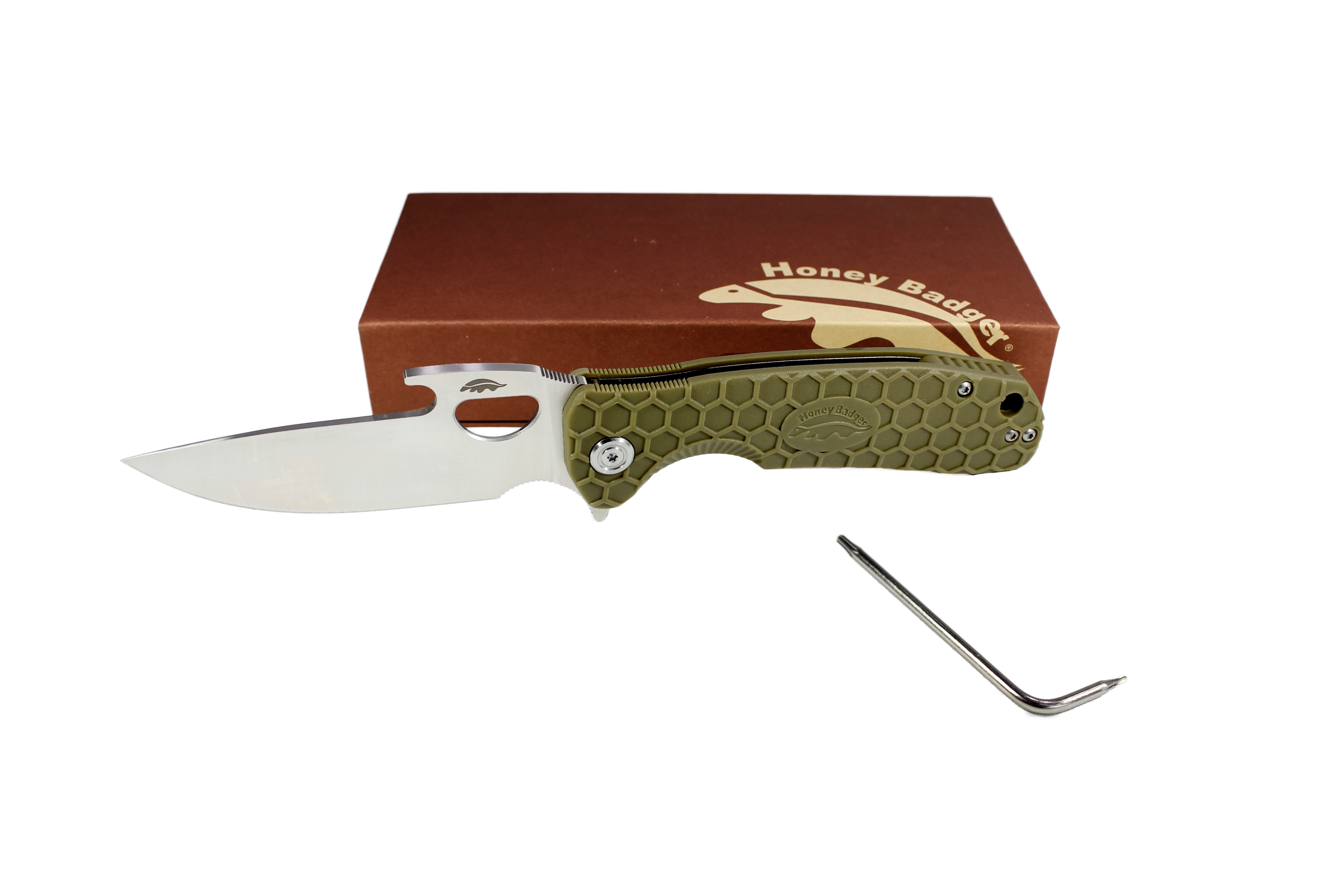 Складаний ніж Honey Badger Opener Medium - Green