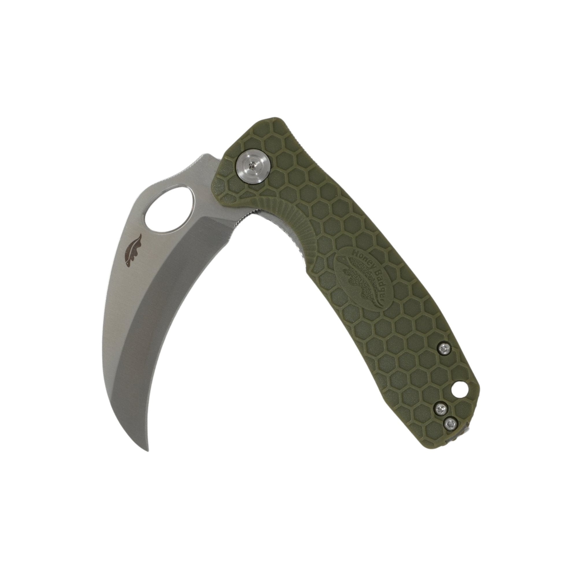 Nóż składany Honey Badger Claw Medium Plain - Green
