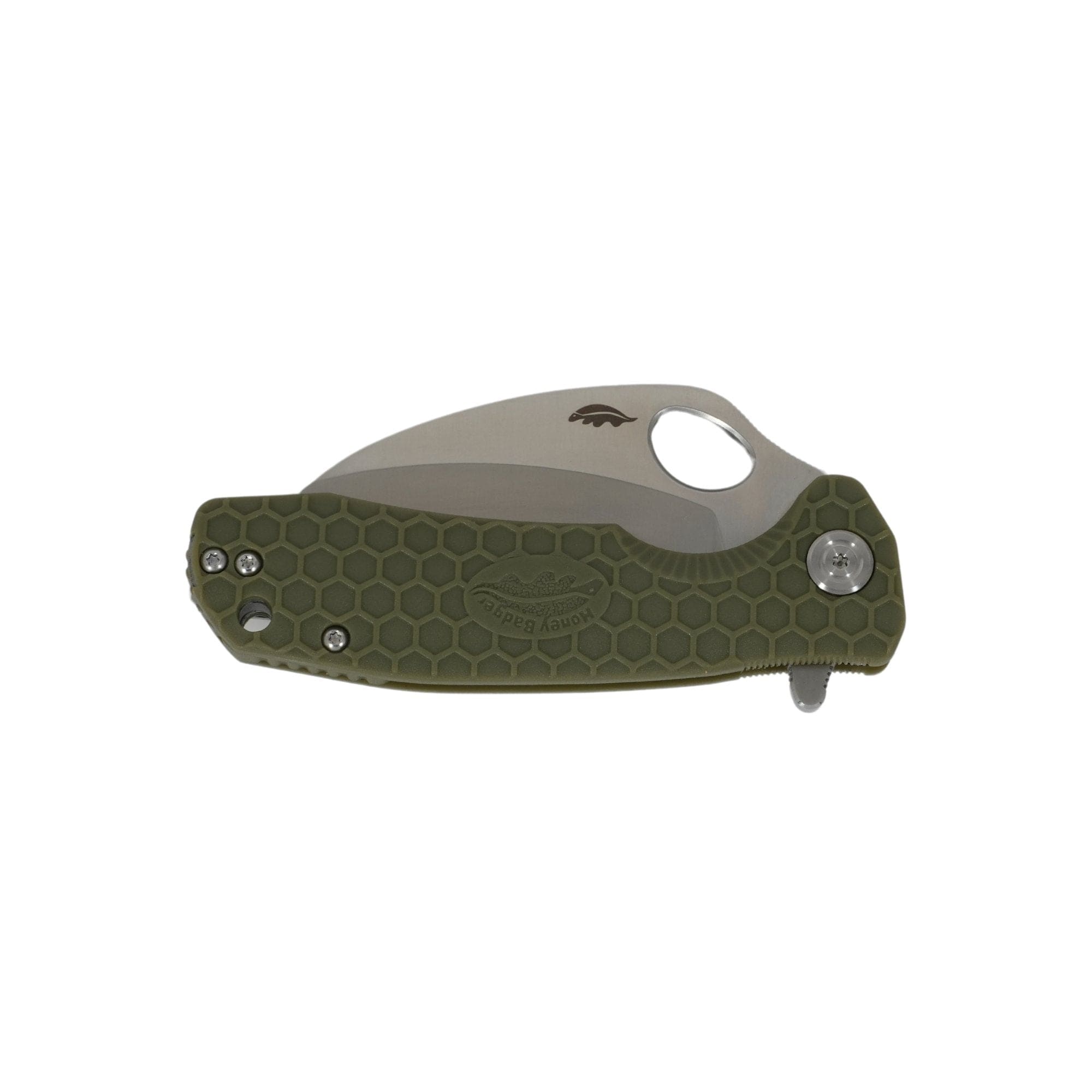 Nóż składany Honey Badger Claw Medium Plain - Green