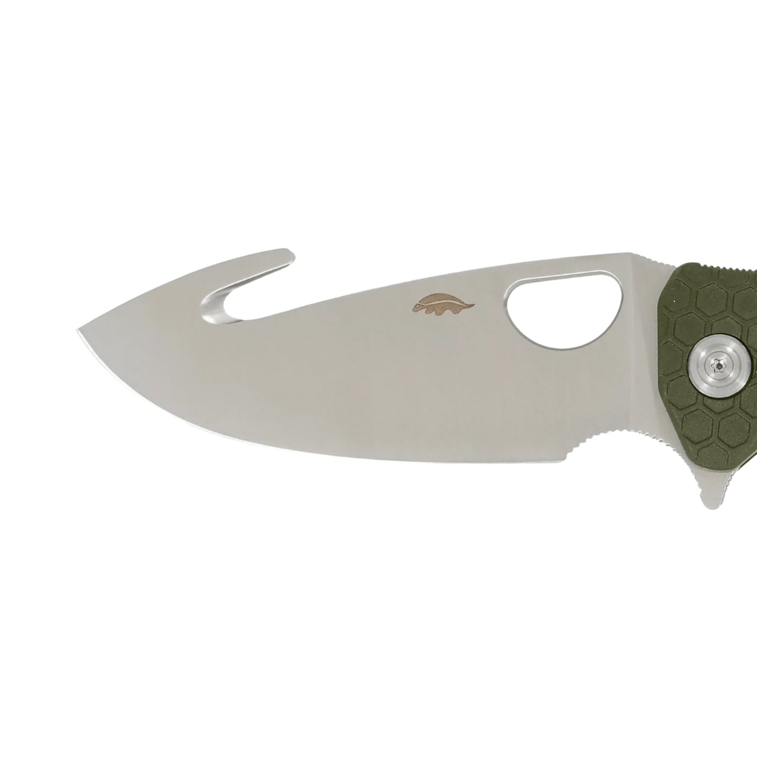 Nóż składany Honey Badger Hook Medium 8Cr13MoV - Green