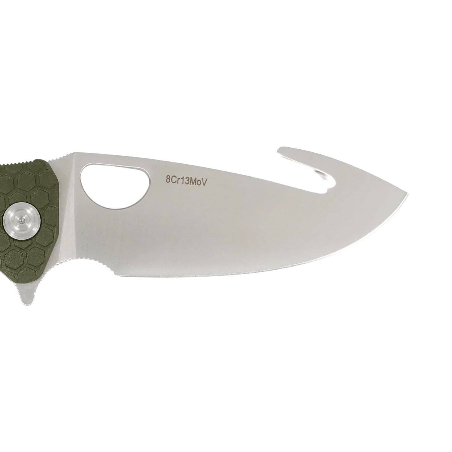 Nóż składany Honey Badger Hook Medium 8Cr13MoV - Green
