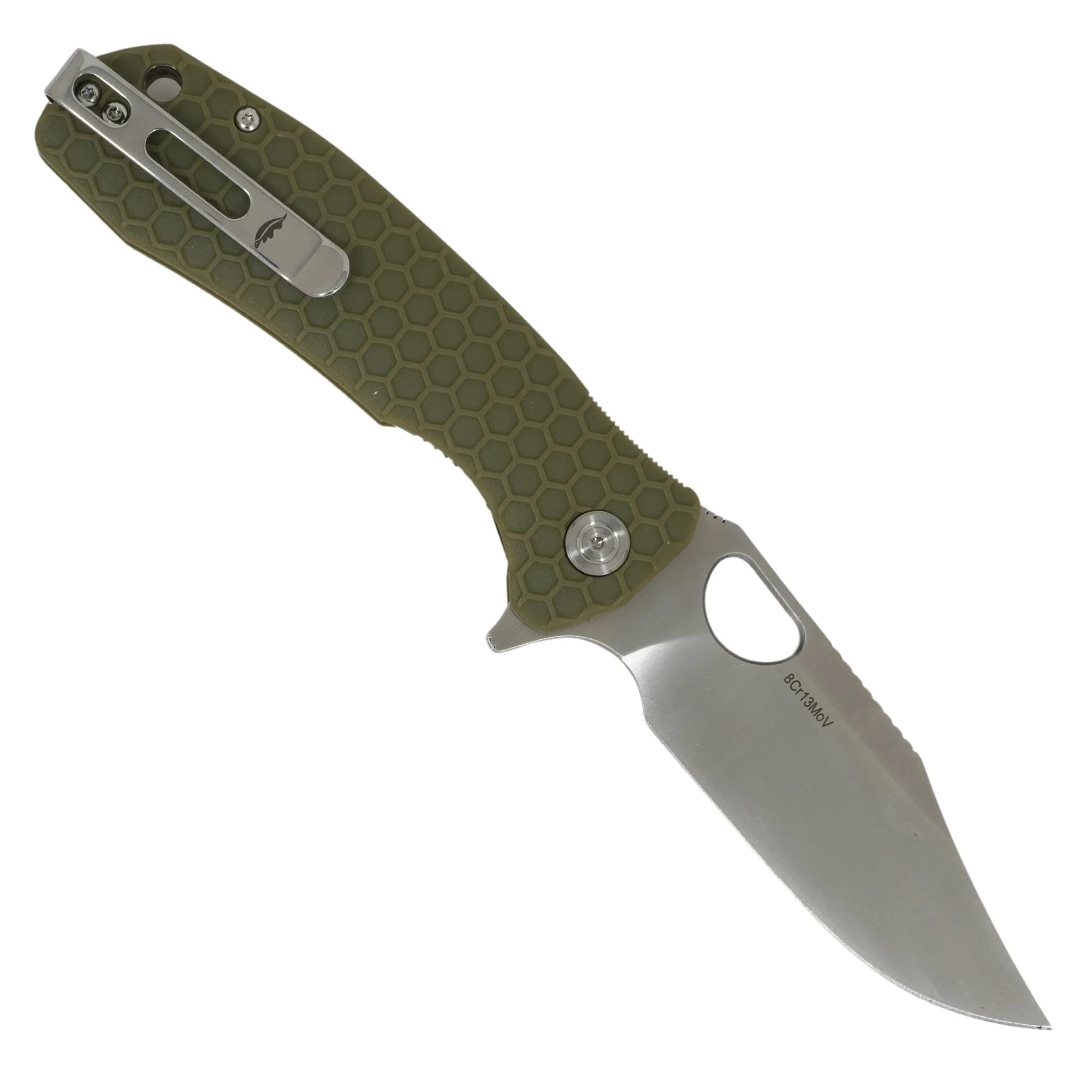 Складаний ніж Honey Badger Clip-Point Large 8Cr13MoV - Green