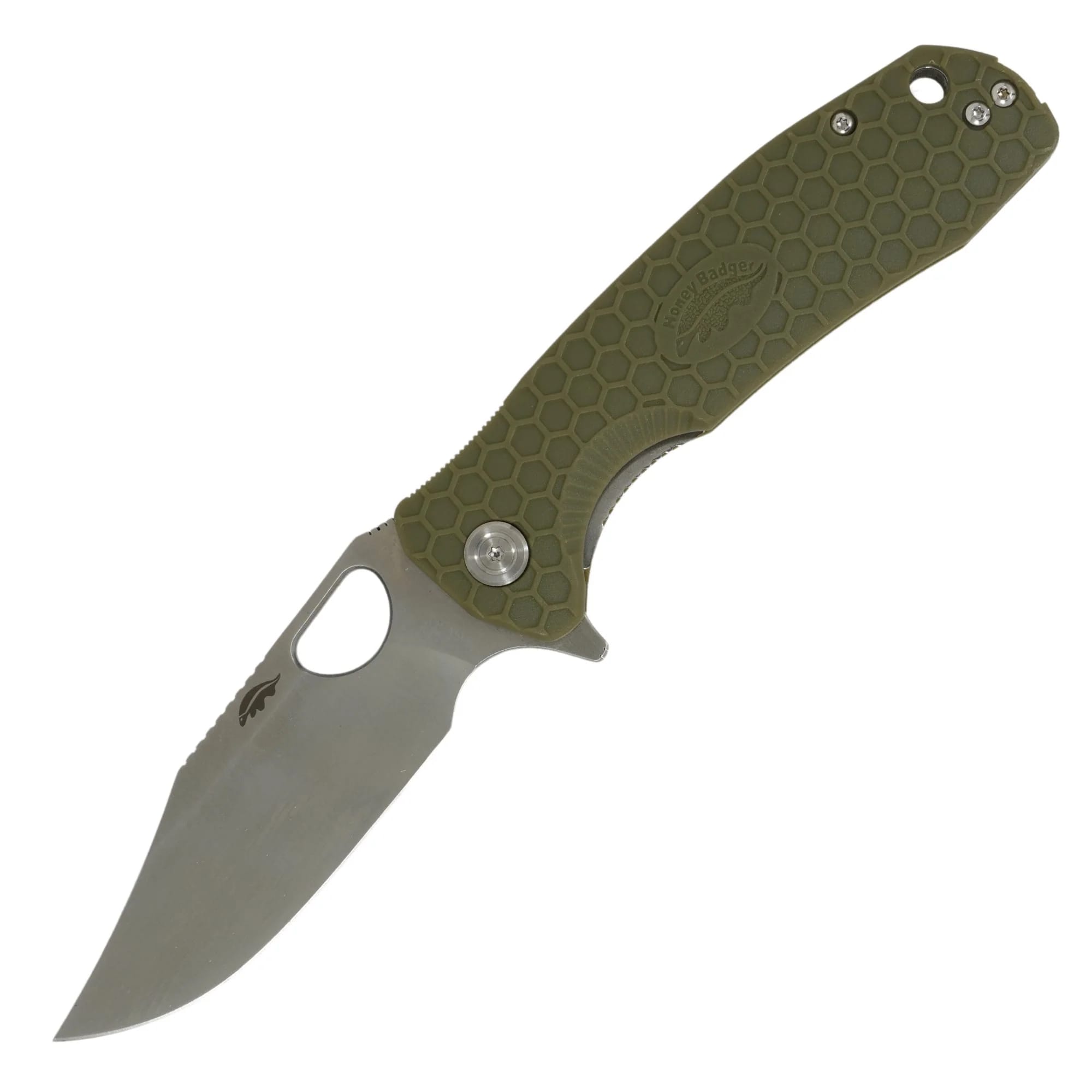 Nóż składany Honey Badger Clip-Point Large 14C28N - Green