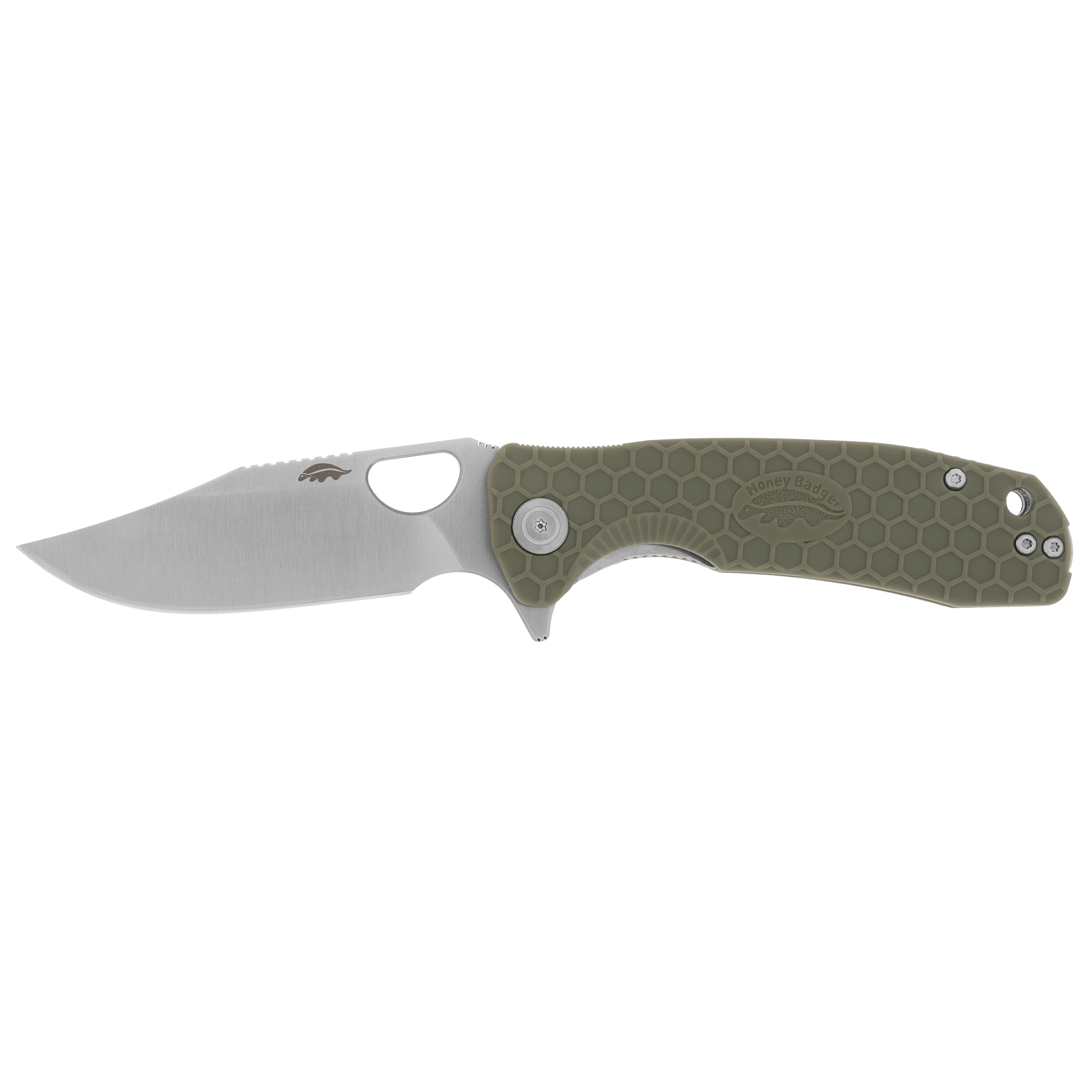 Nóż składany Honey Badger Clip-Point Medium 8Cr13MoV - Green
