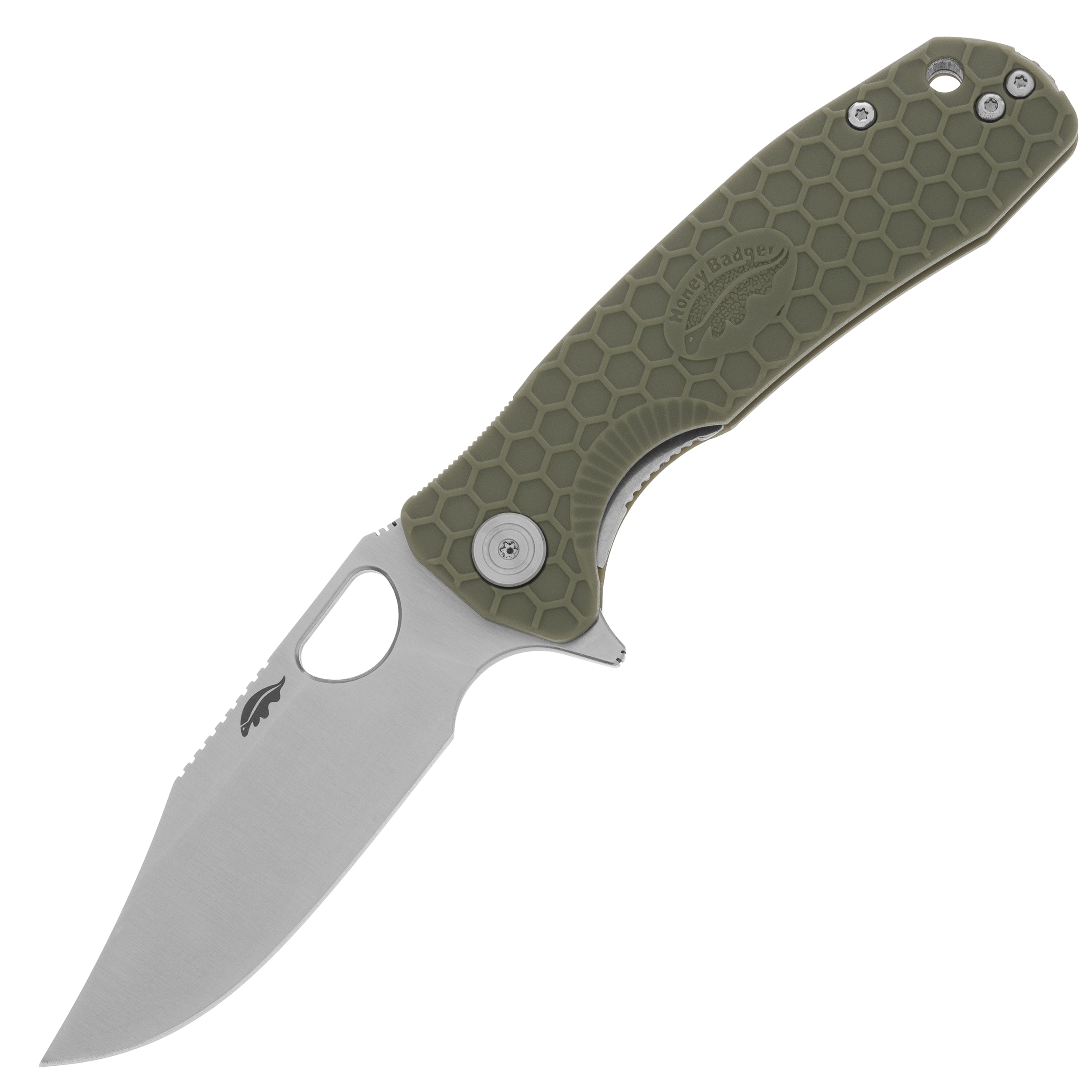 Складаний ніж Honey Badger Clip-Point Medium 14C28N - Green
