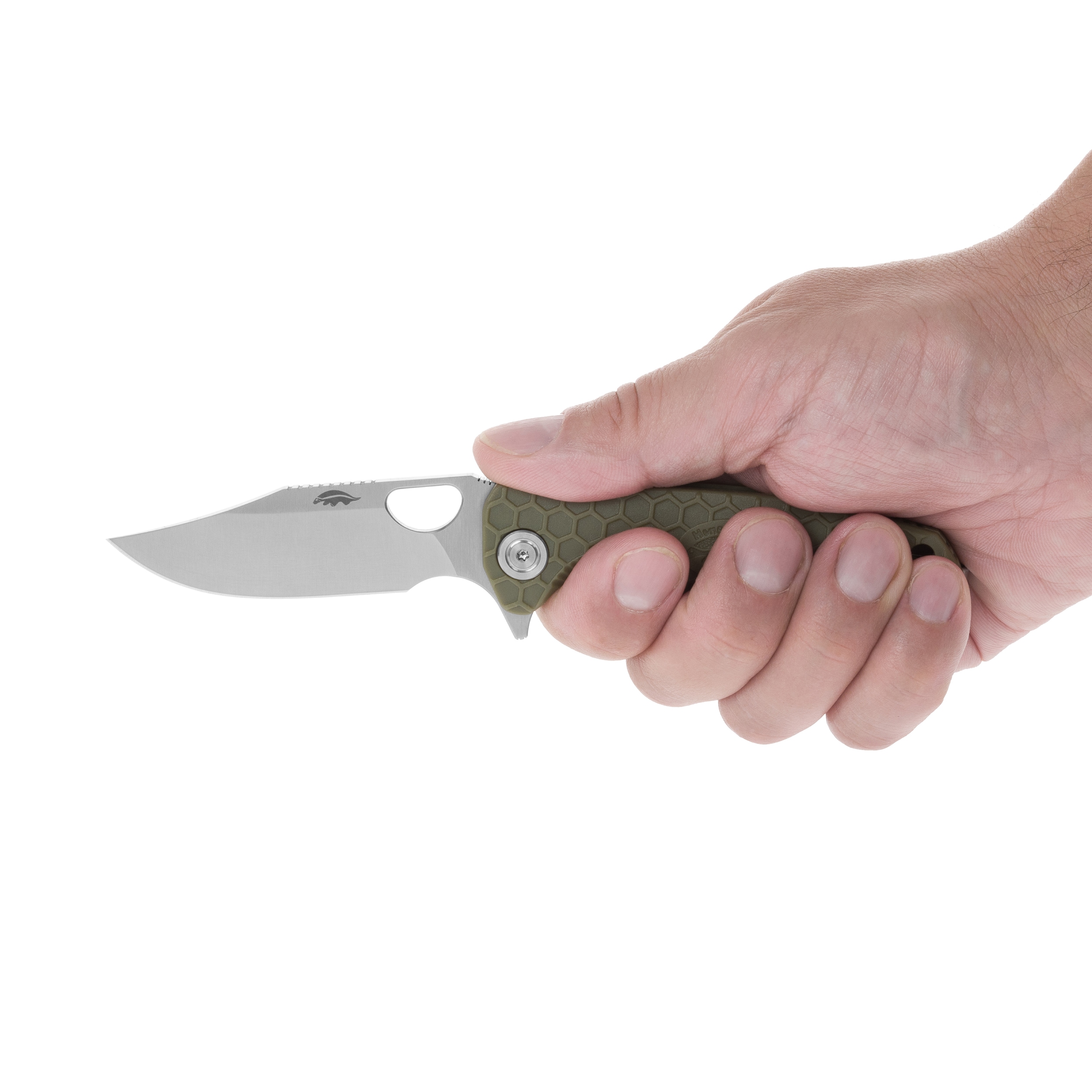 Складаний ніж Honey Badger Clip-Point Medium 14C28N - Green