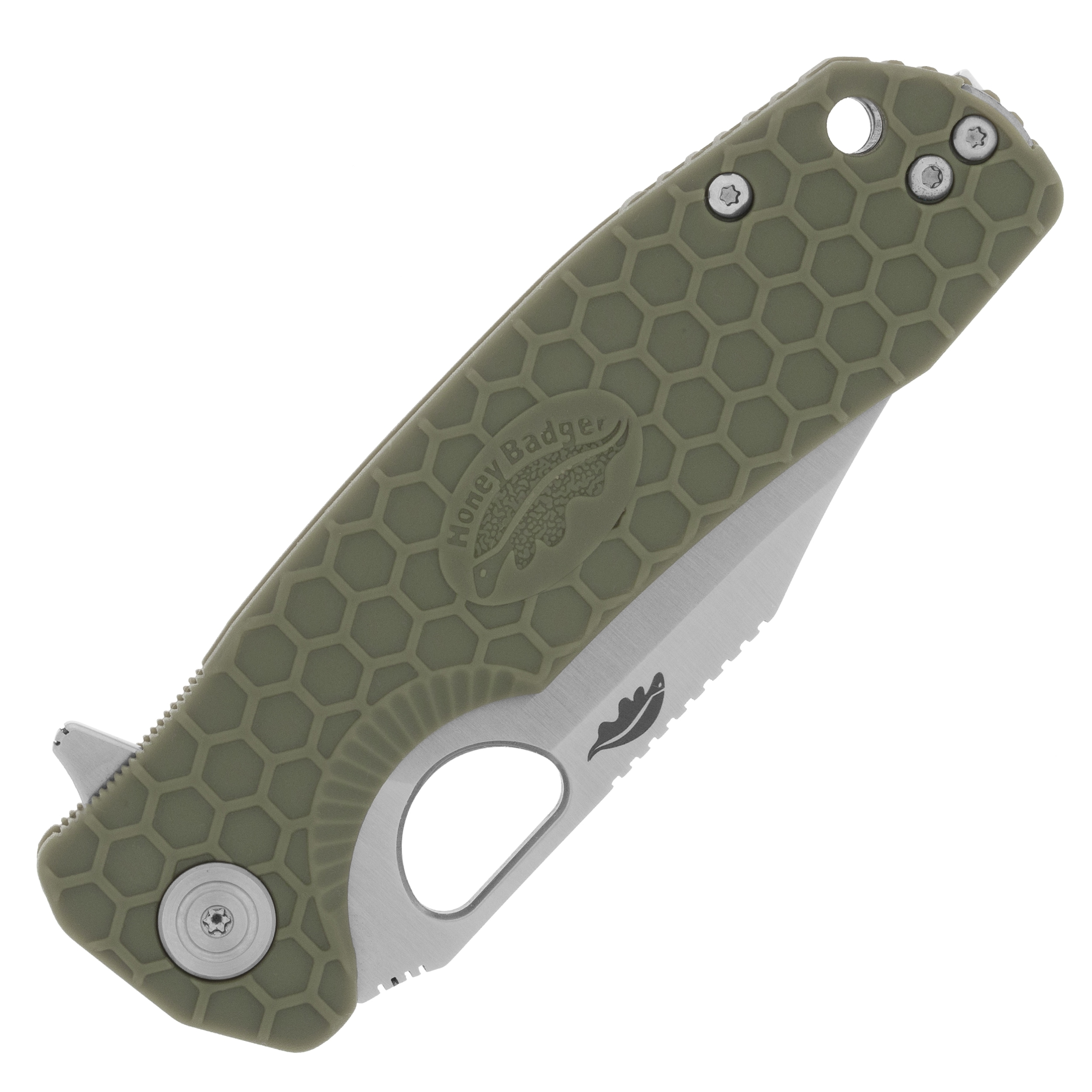 Складаний ніж Honey Badger Clip-Point Medium 14C28N - Green