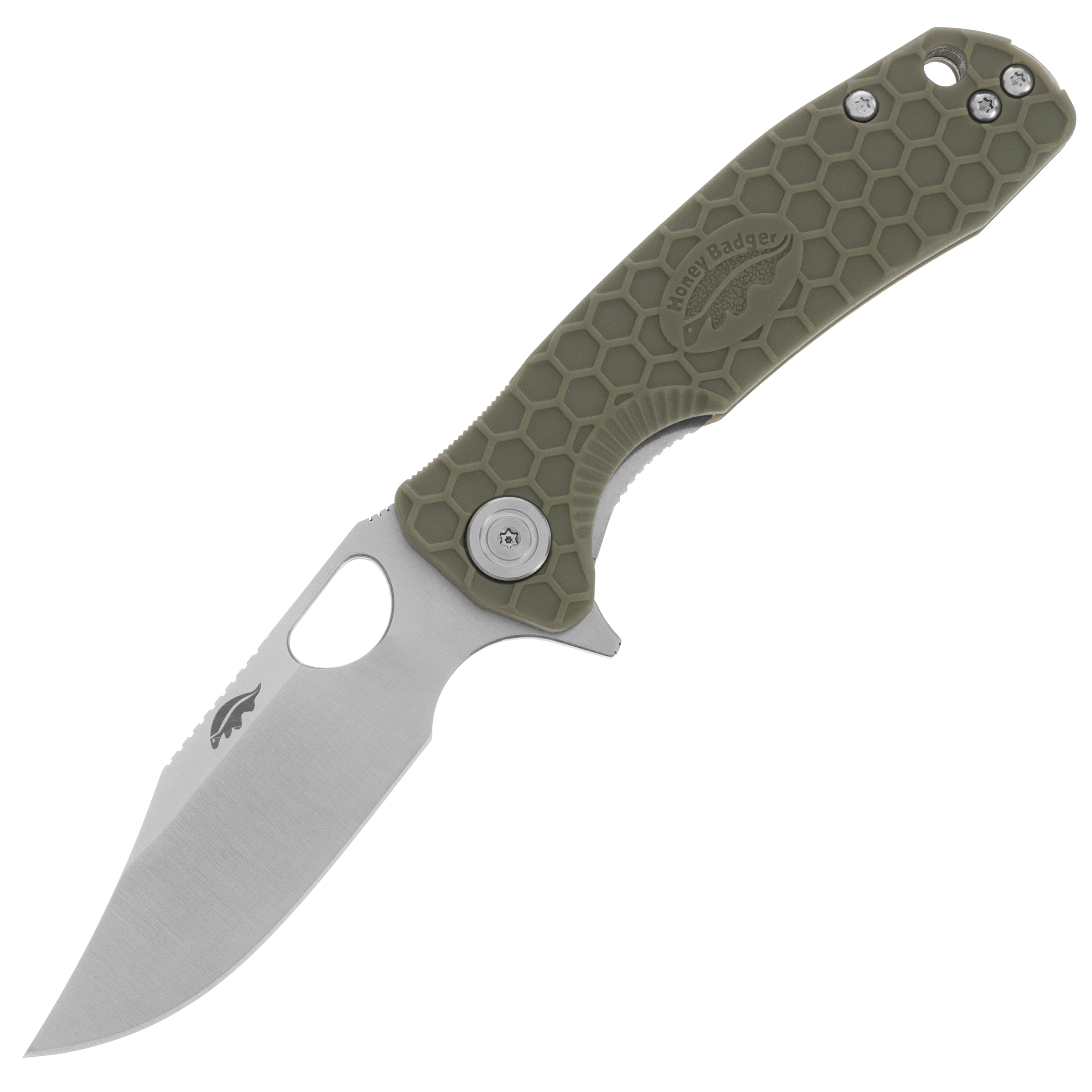 Nóż składany Honey Badger Clip-Point Small 8Cr13MoV - Green