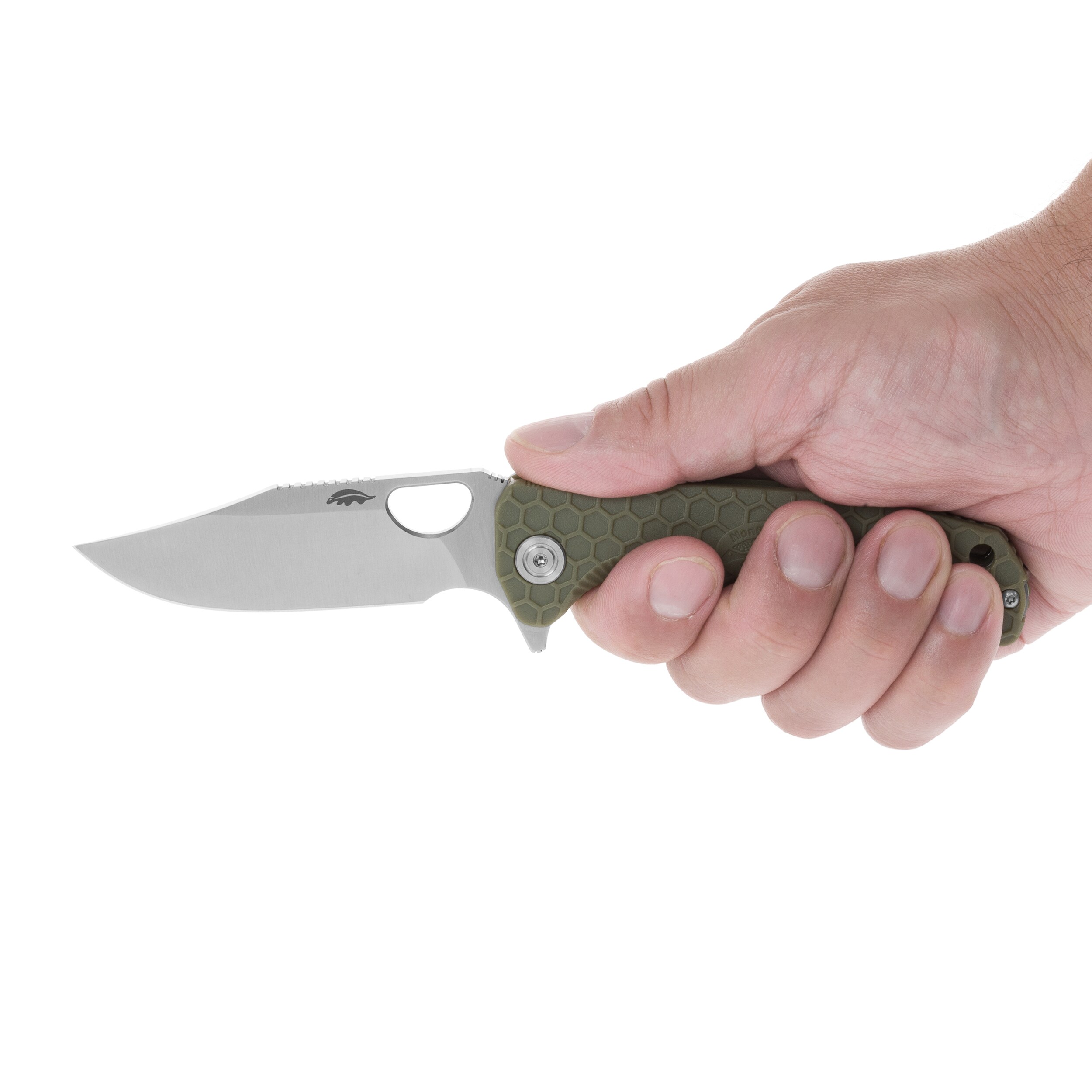 Nóż składany Honey Badger Clip-Point Small 8Cr13MoV - Green