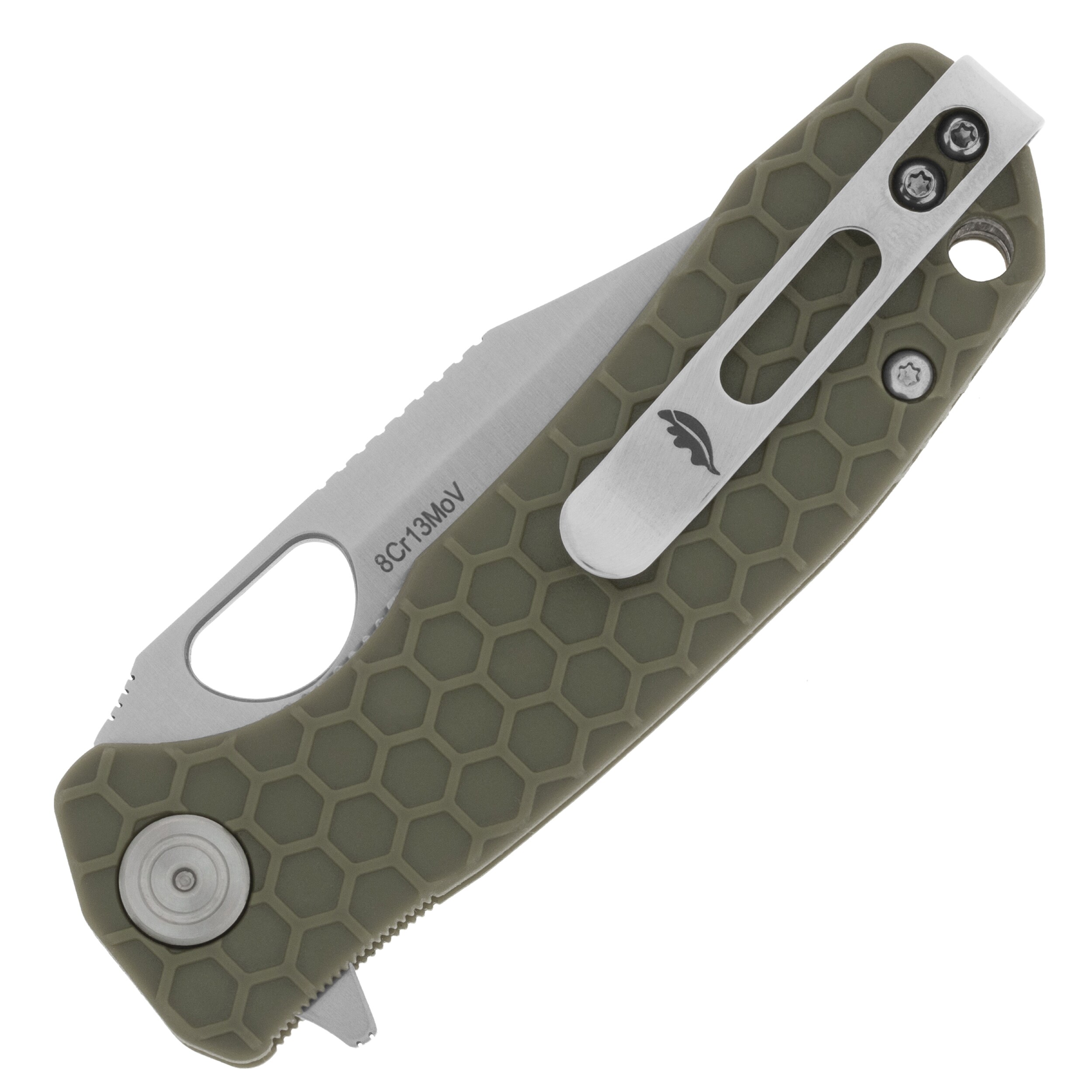 Nóż składany Honey Badger Clip-Point Small 8Cr13MoV - Green