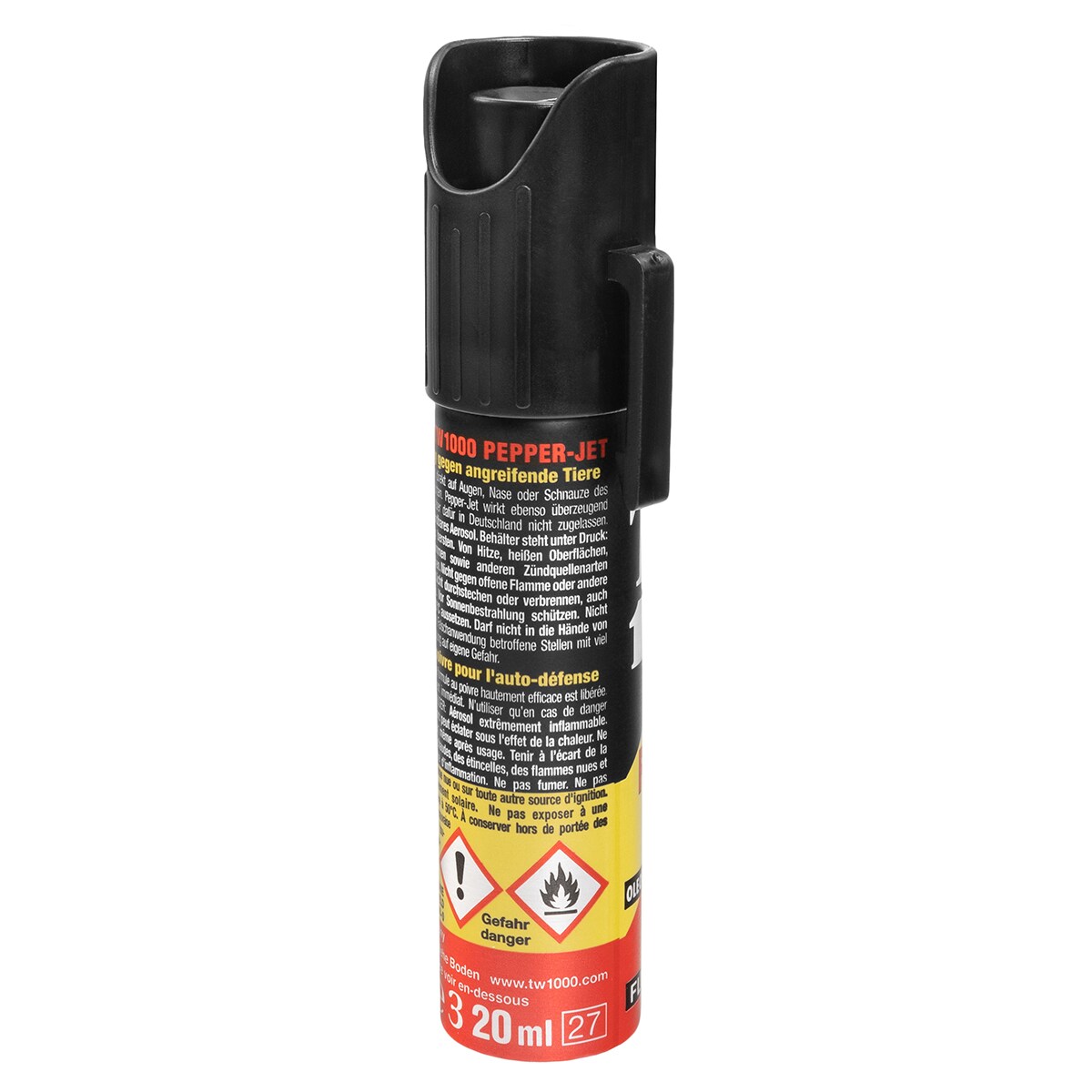 Gaz pieprzowy na zwierzęta TW 1000 Pepper Jet 20 ml - strumień (DE)