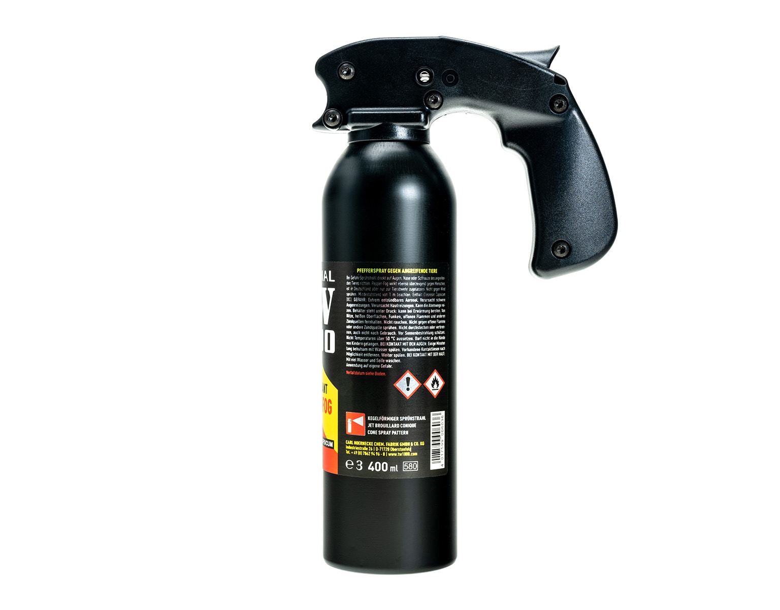 Газовий балончик від тварин TW 1000 Pepper Gigant Spray 400 мл - конус (DE)