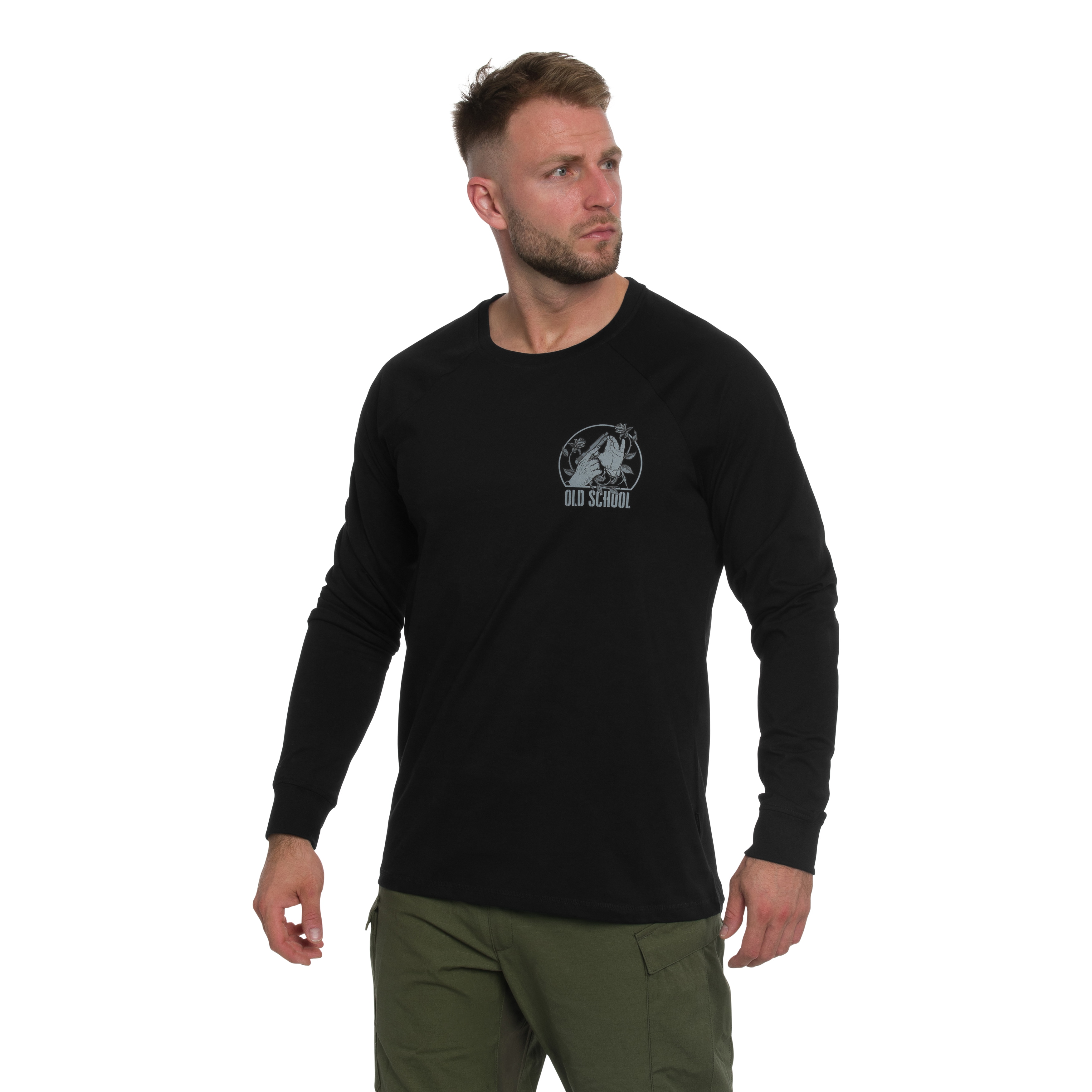 Koszulka Long Sleeve Helikon Old School - Black
