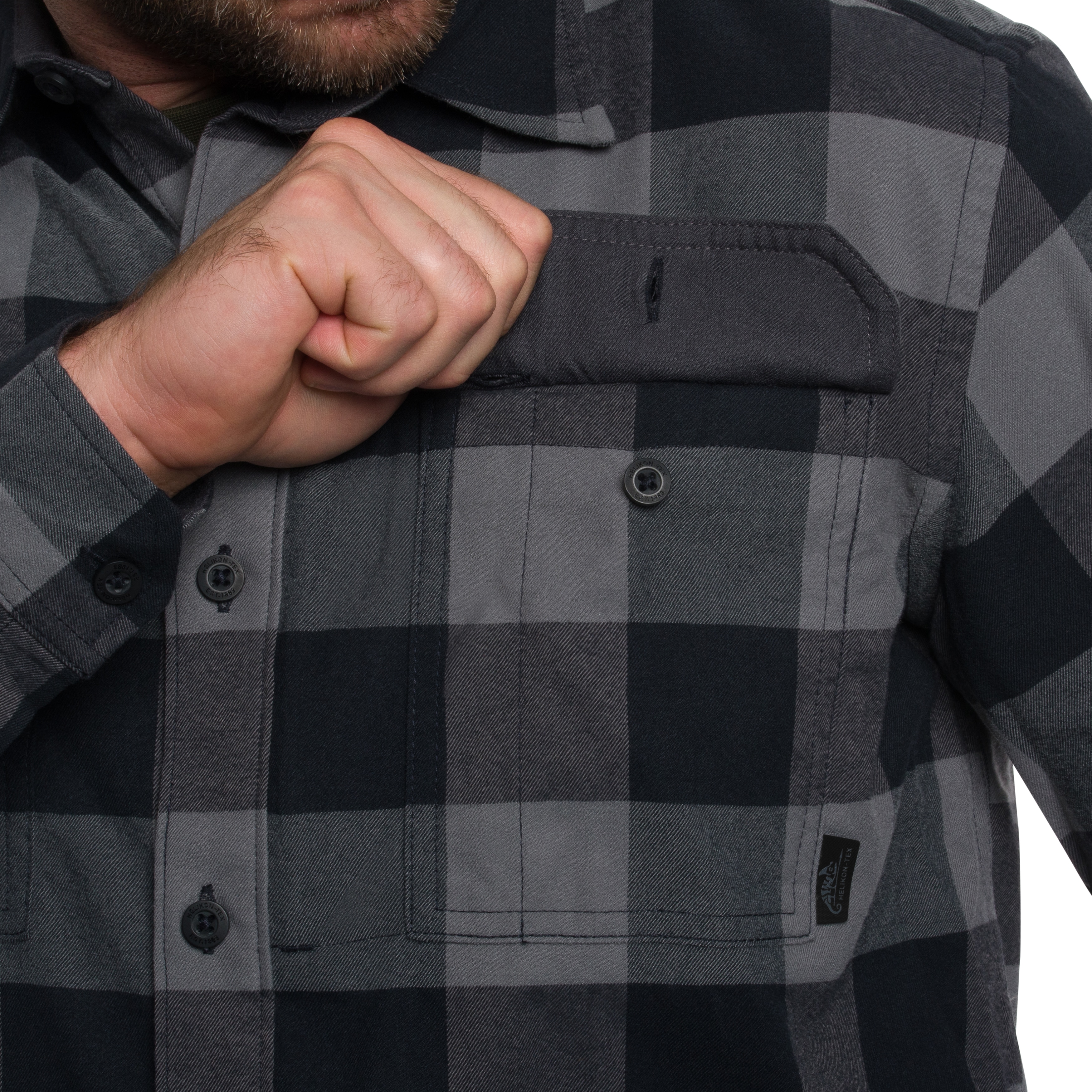 Koszula Helikon Greyman - True Grey Checkered