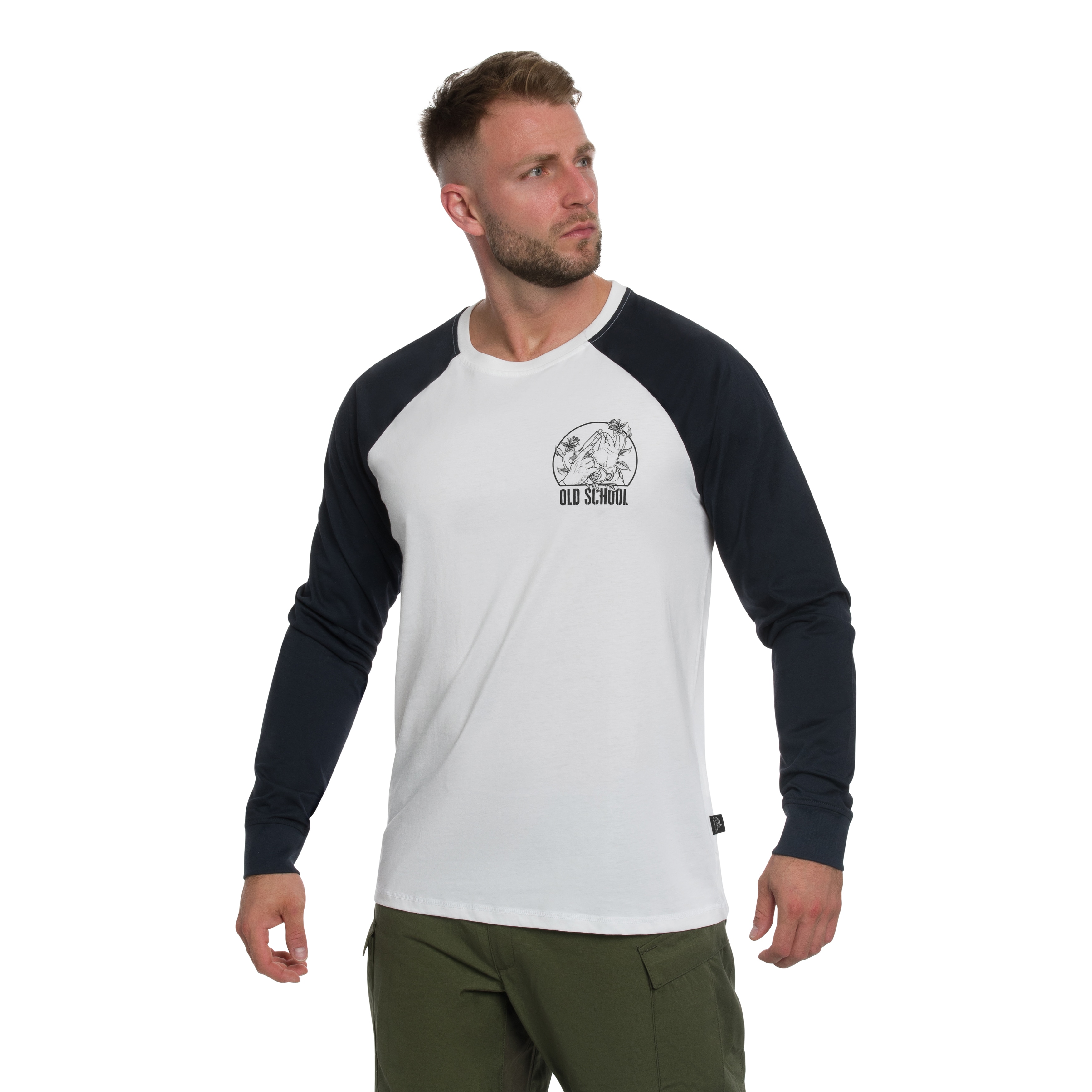 Koszulka Long Sleeve Helikon-Tex Old School - White/Black