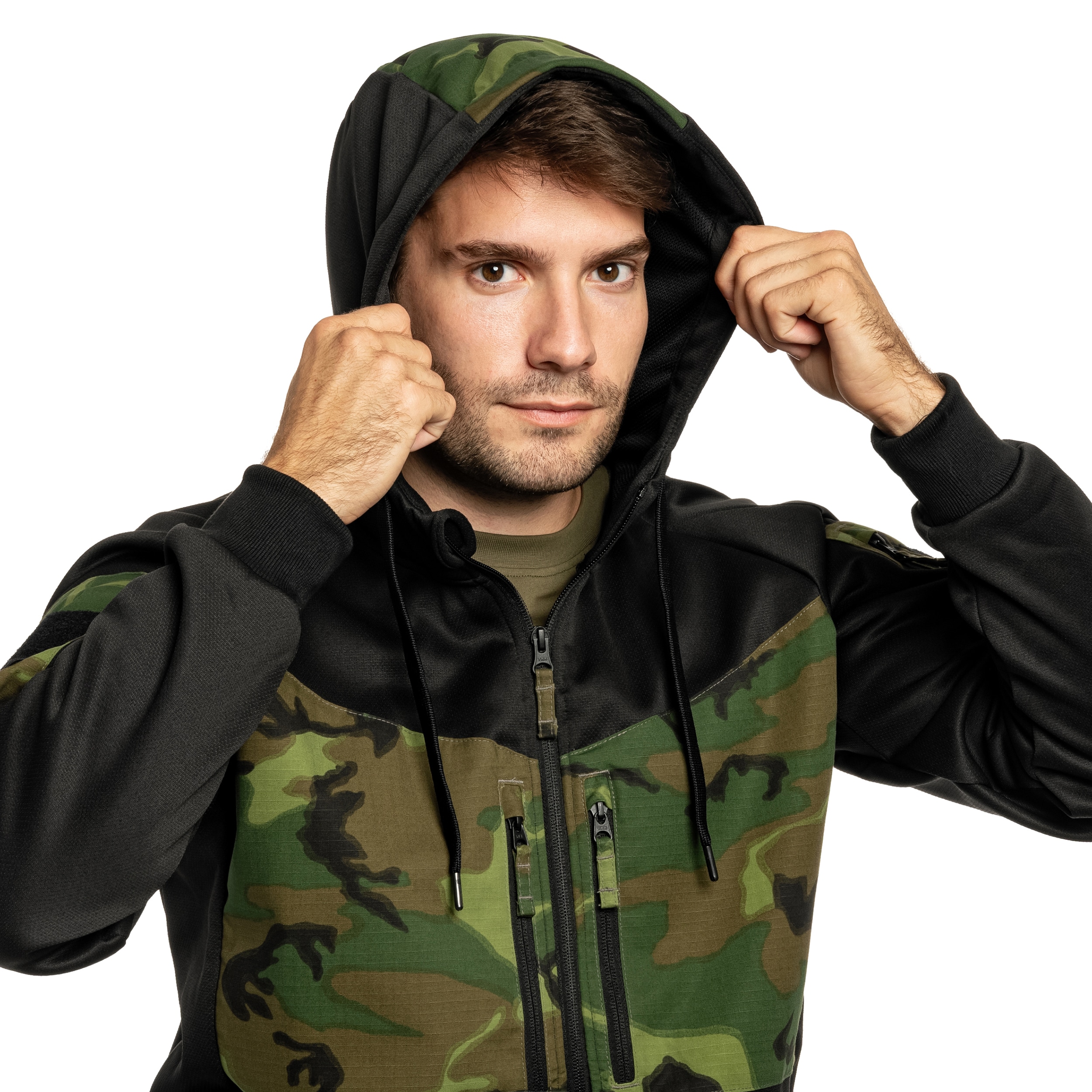 Кофта Helikon Rogue Hoodie - Black/ERDL