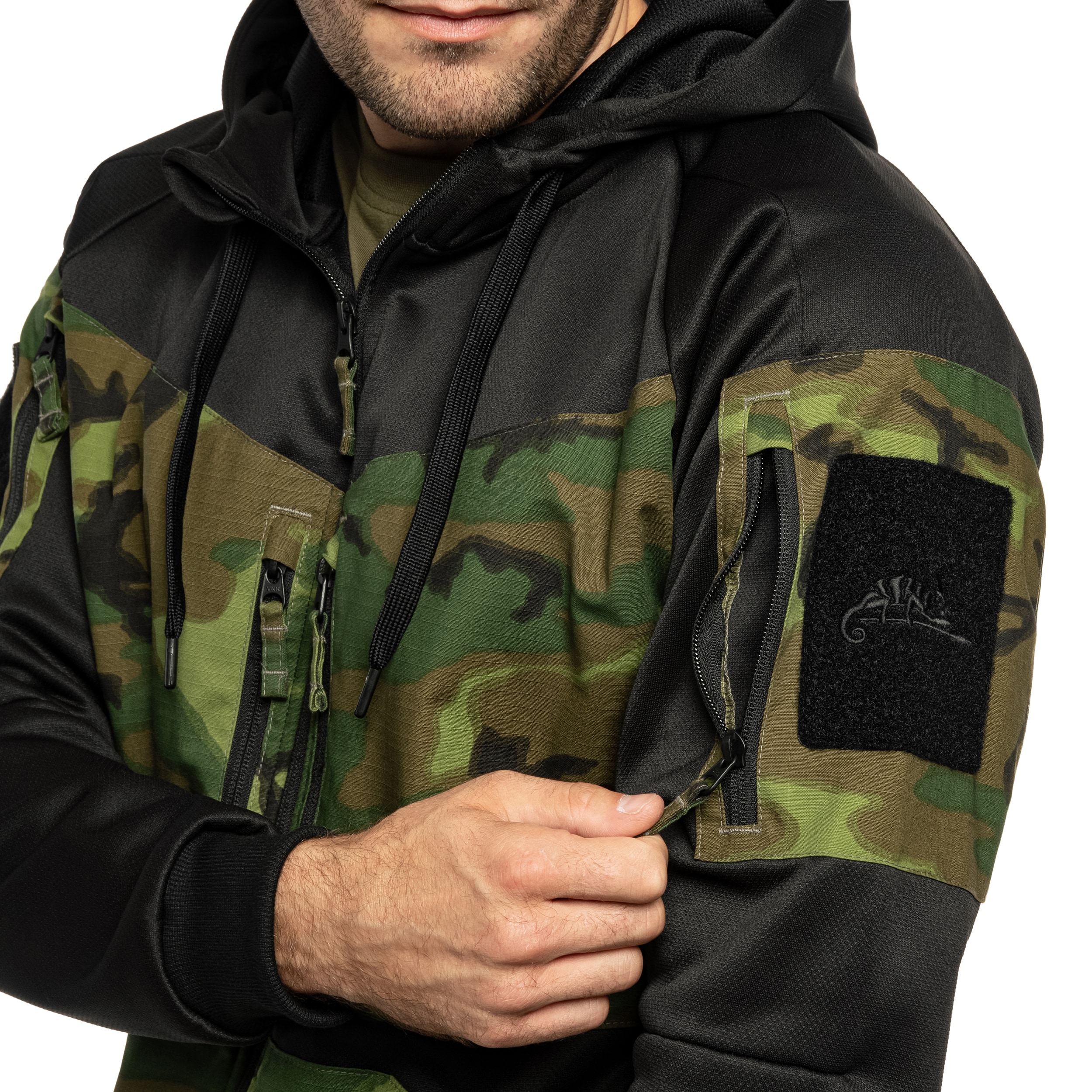 Кофта Helikon Rogue Hoodie - Black/ERDL