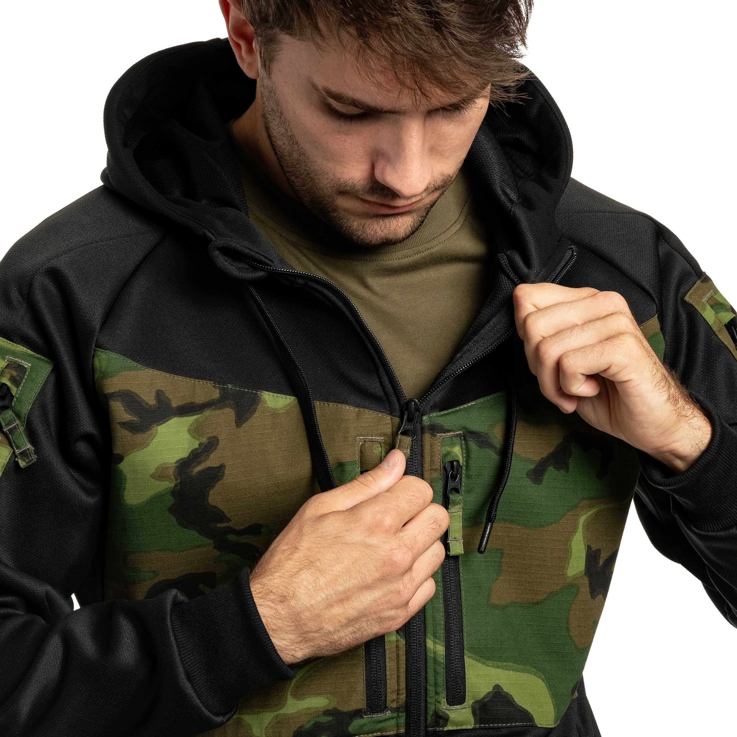 Кофта Helikon Rogue Hoodie - Black/ERDL