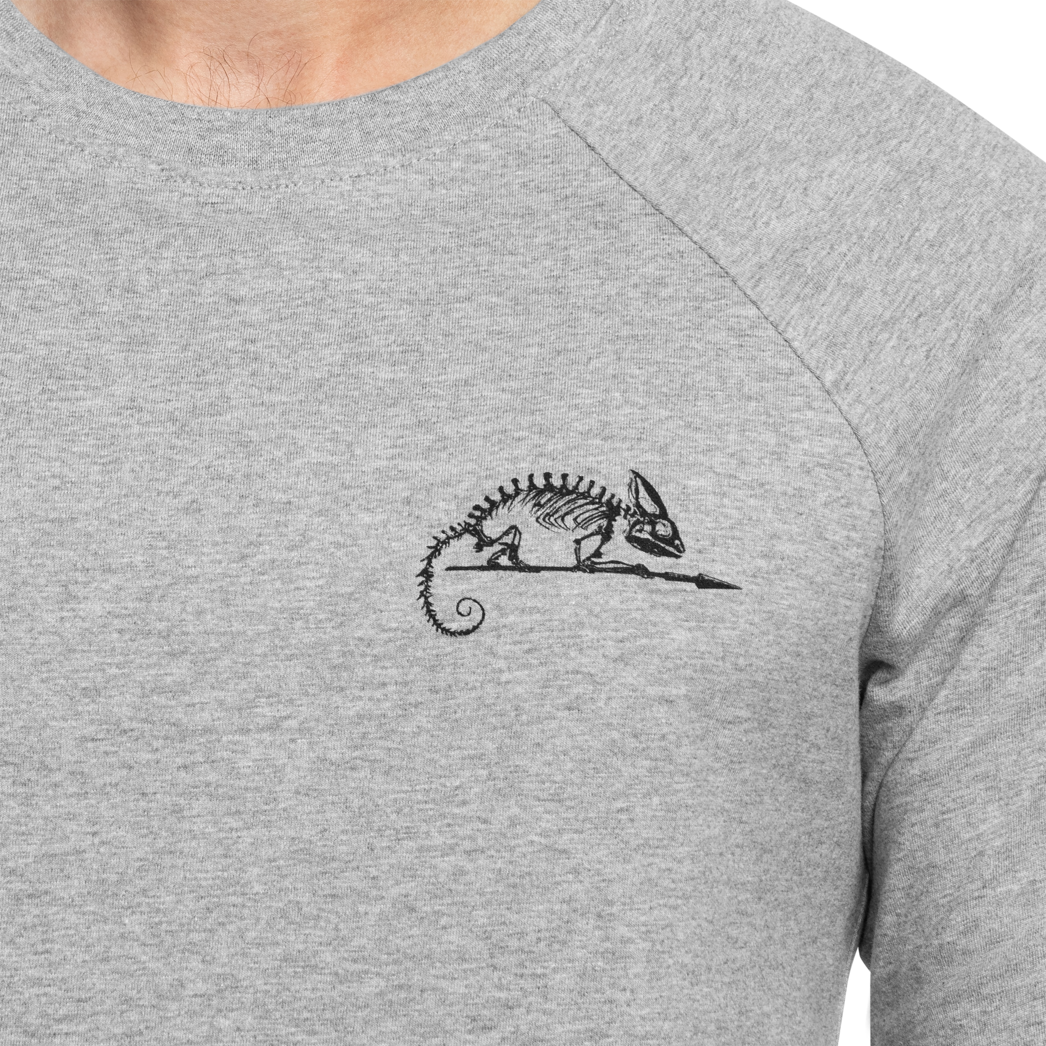 Футболка Helikon Long Sleeve Logo - Grey Melange