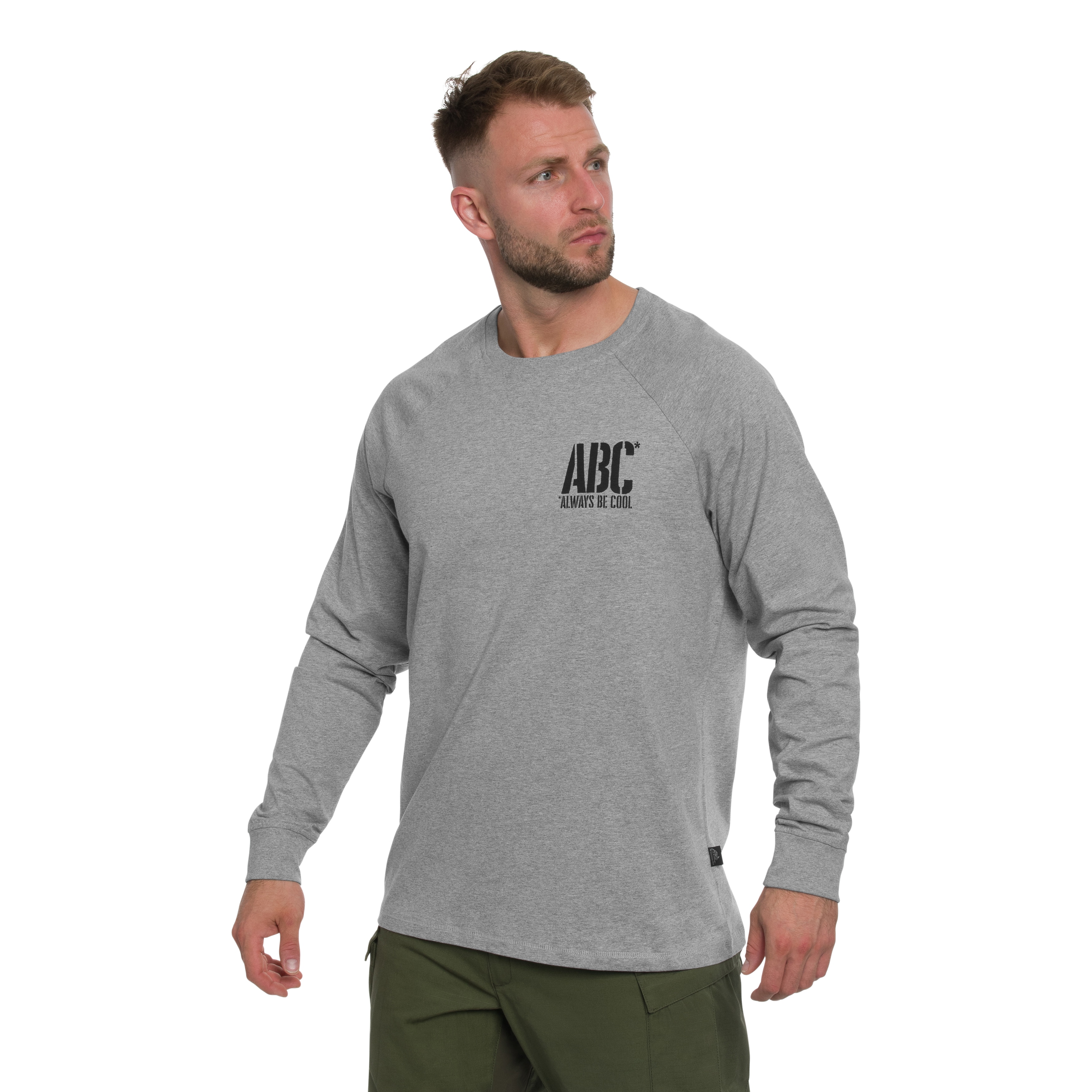 Koszulka Long Sleeve Helikon ABC Always Be Cool - Grey Melange