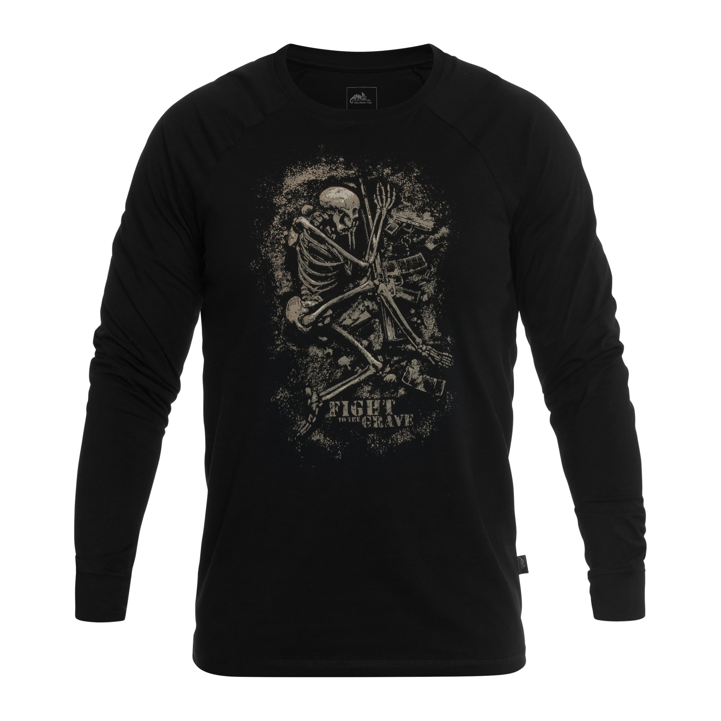 Koszulka Long Sleeve Helikon Fight To The Grave - Black