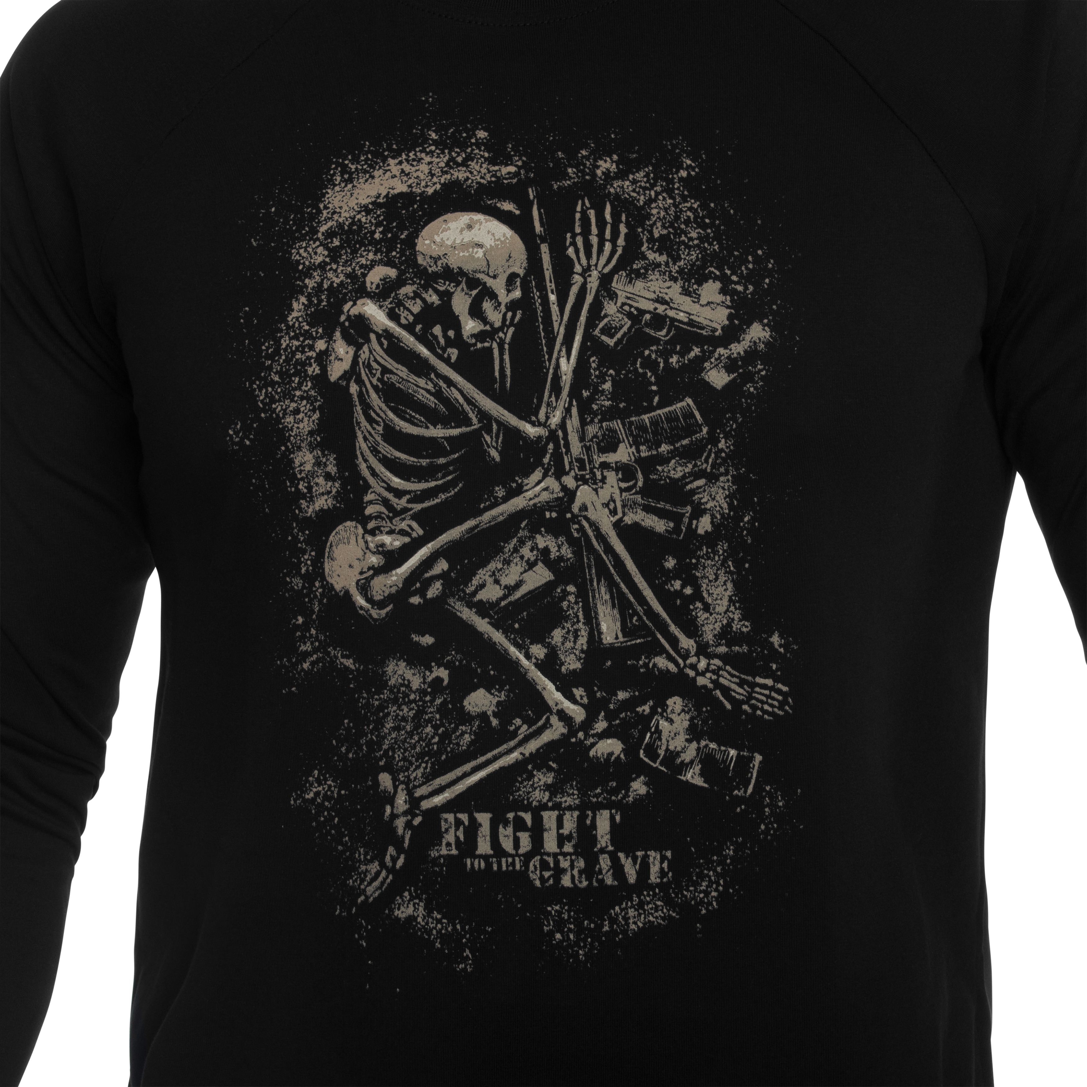 Koszulka Long Sleeve Helikon-Tex Fight To The Grave - Black