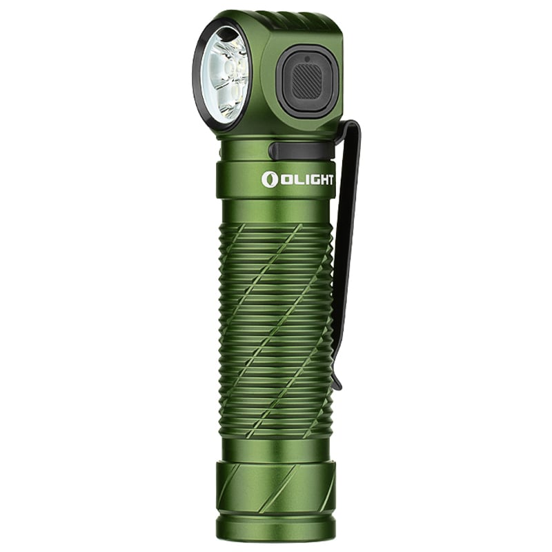 Налобний та кутовий ліхтарик Olight Perun 3 OD Green з пов'язкою - 3000 люменів
