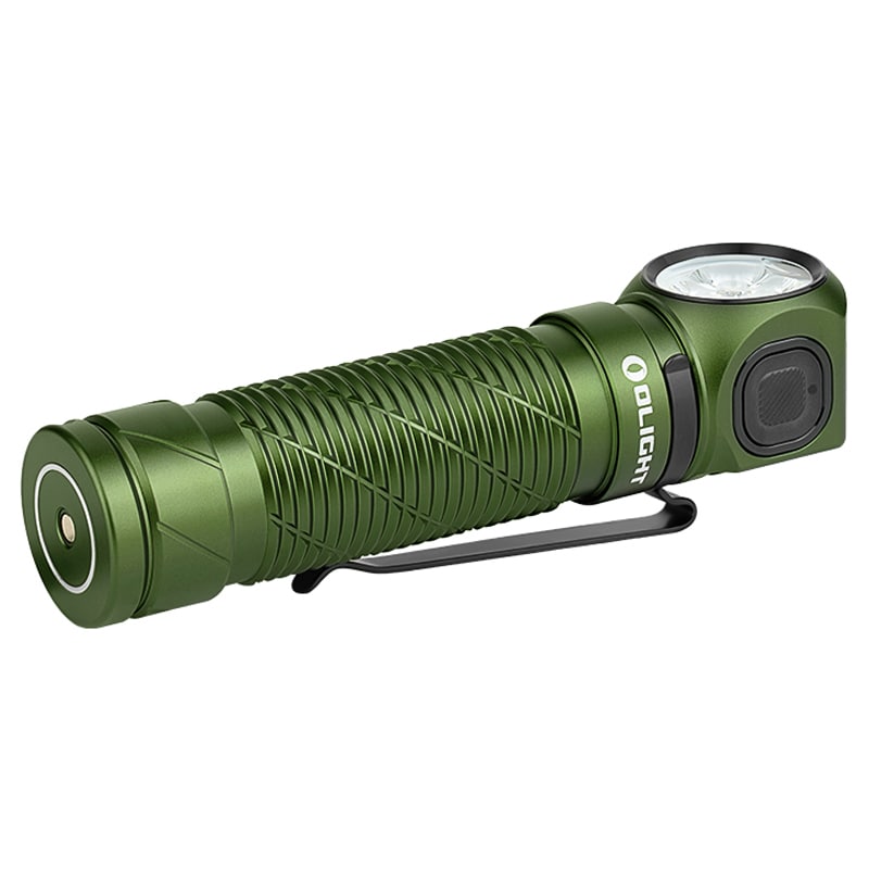 Налобний та кутовий ліхтарик Olight Perun 3 OD Green з пов'язкою - 3000 люменів