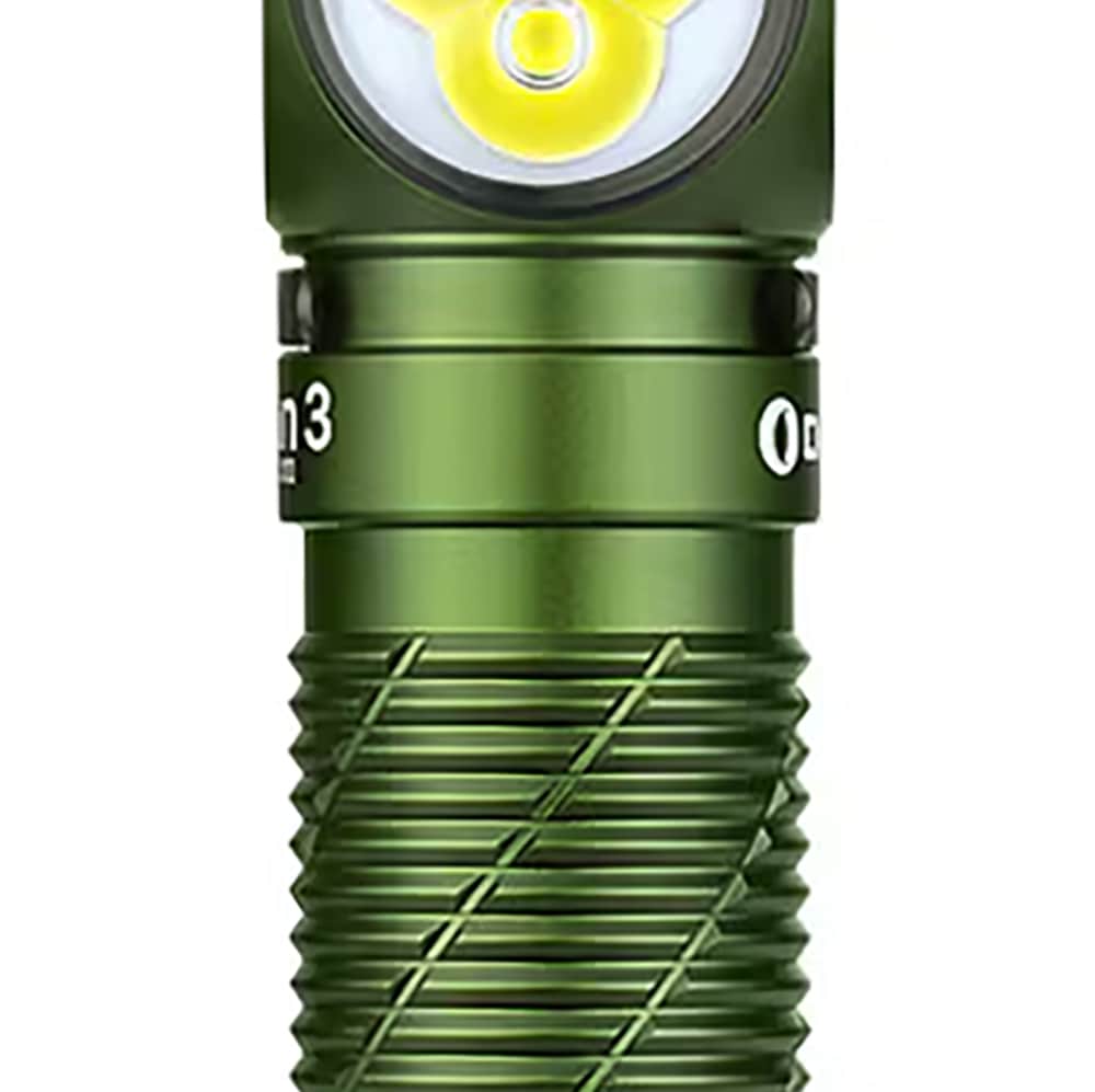 Latarka czołowa i kątowa Olight Perun 3 OD Green z opaską - 3000 lumenów
