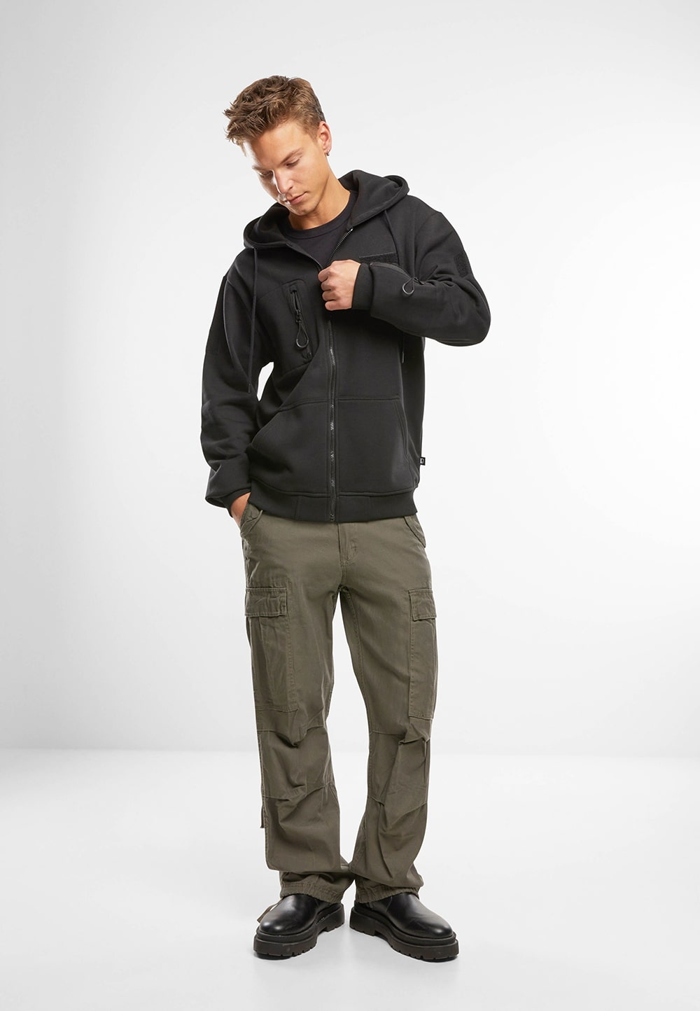 Кофта Brandit Tactical Sweat Jacket - Black