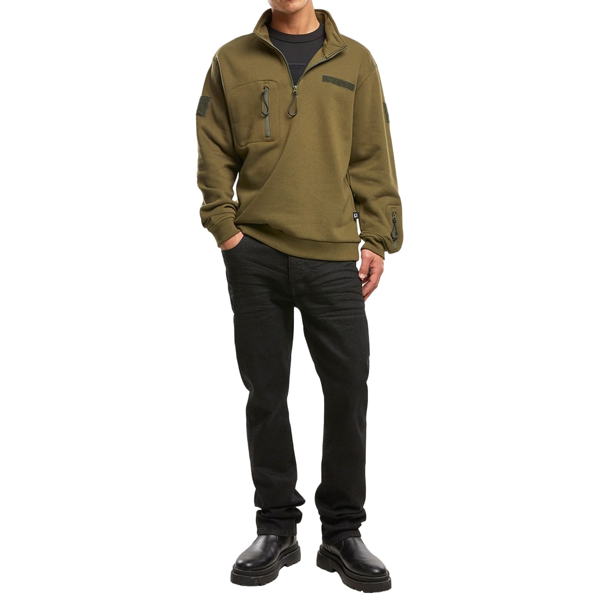Кофта Brandit Tactical Sweat Troyer - Olive