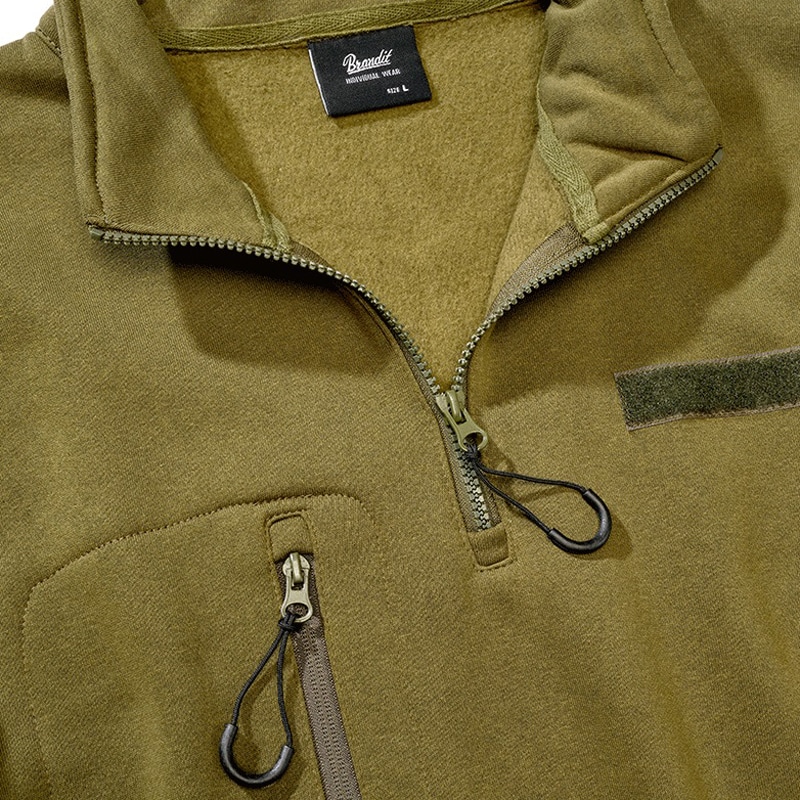 Кофта Brandit Tactical Sweat Troyer - Olive