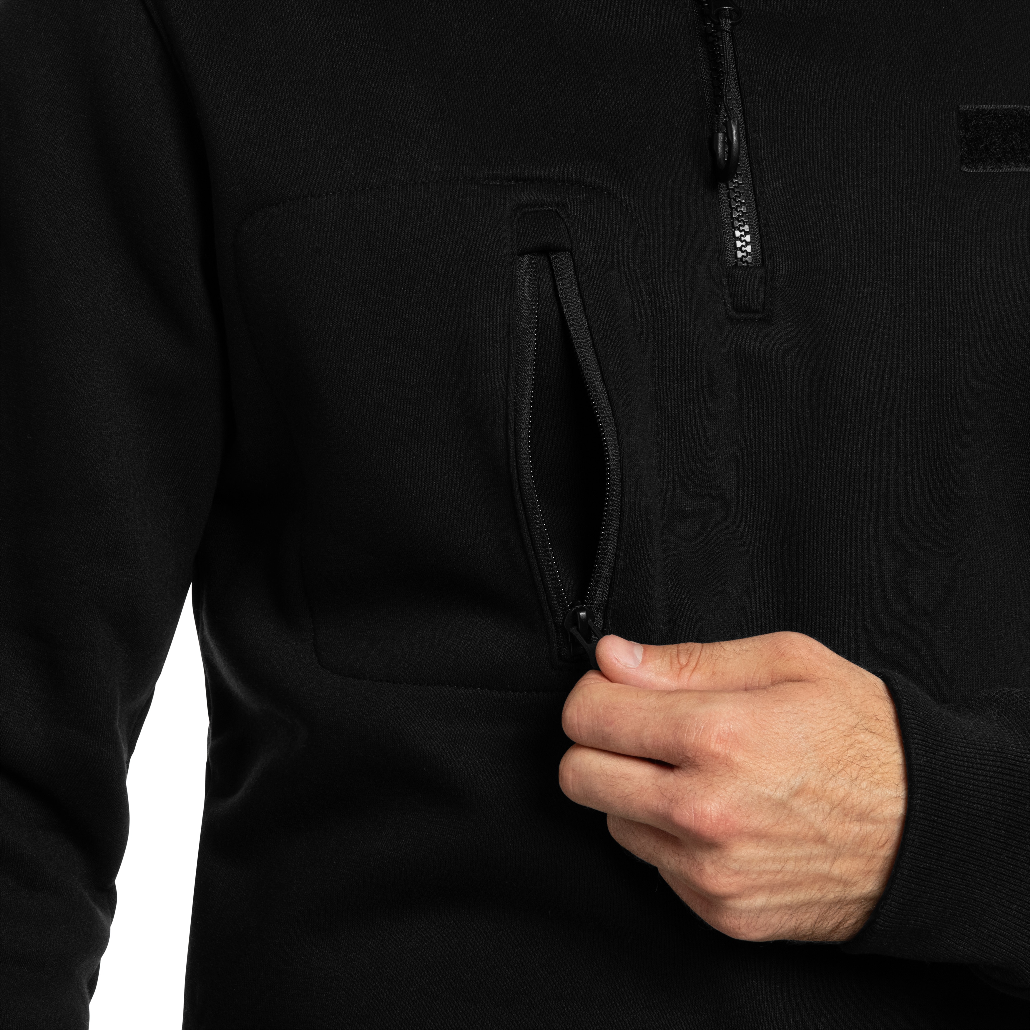 Кофта Brandit Tactical Sweat Troyer - Black
