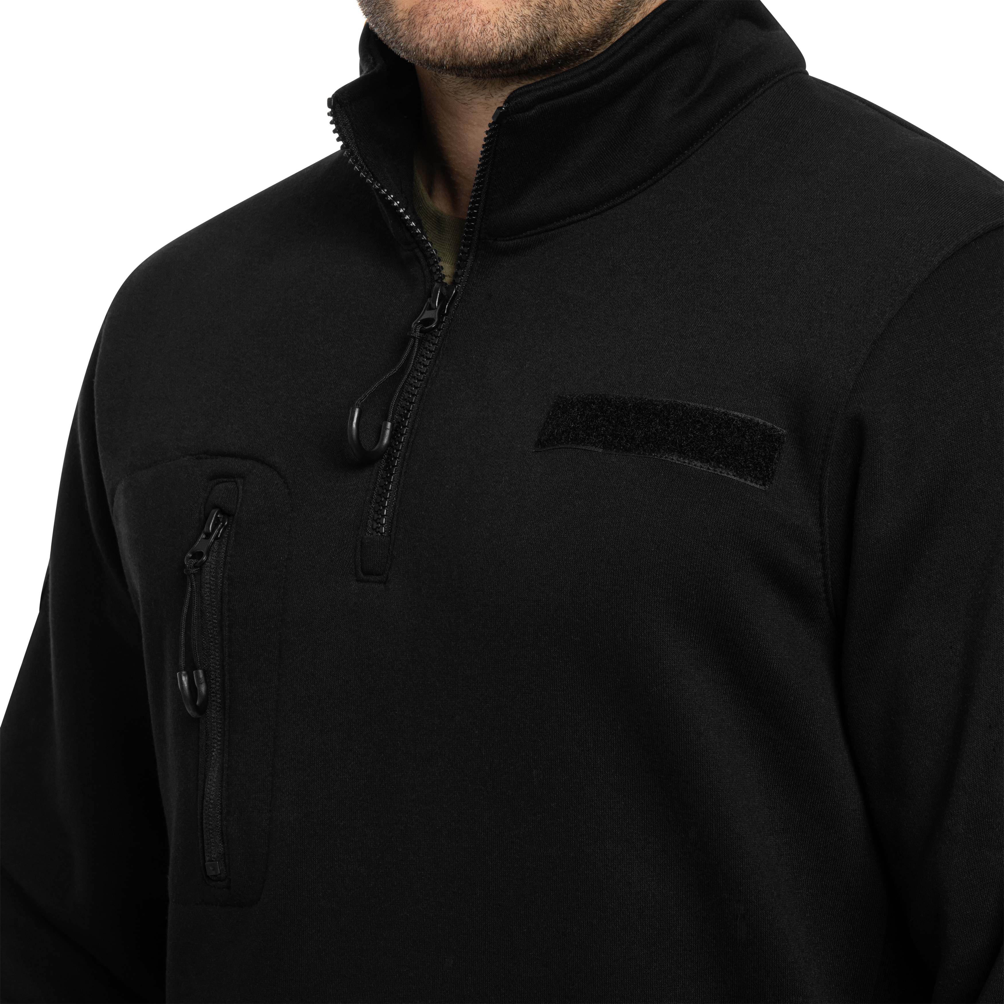 Кофта Brandit Tactical Sweat Troyer - Black