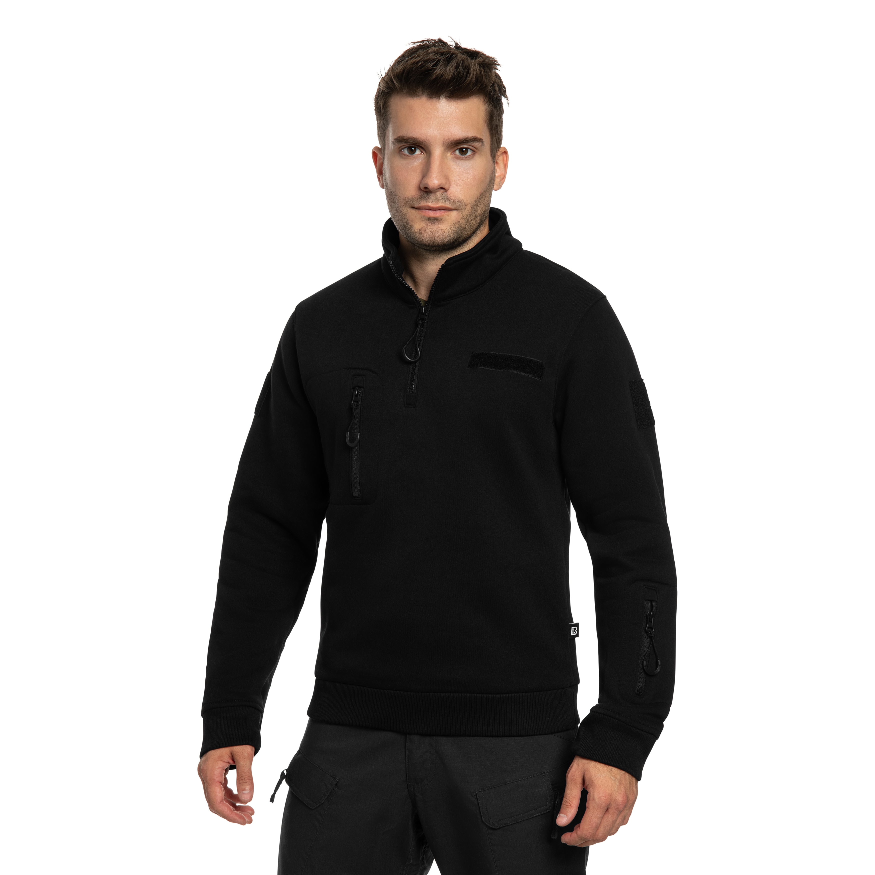 Bluza Brandit Tactical Sweat Troyer - Black